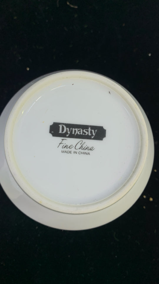DYNASTY FINE CHINA COPENHAGEN PRINT CREAM/SUGAR DISH.