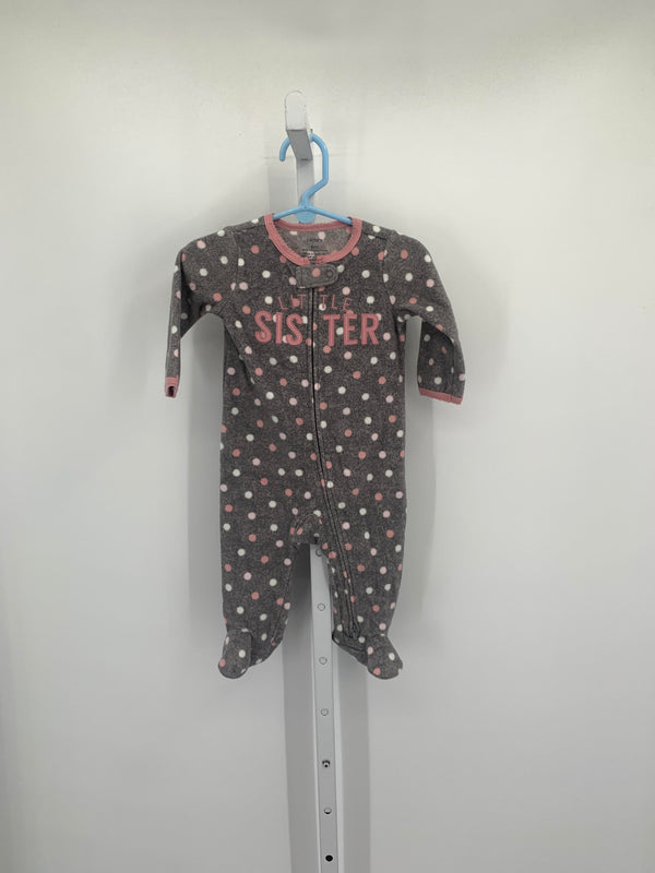 Carters Size 6 Months Girls Long Slv. Romper