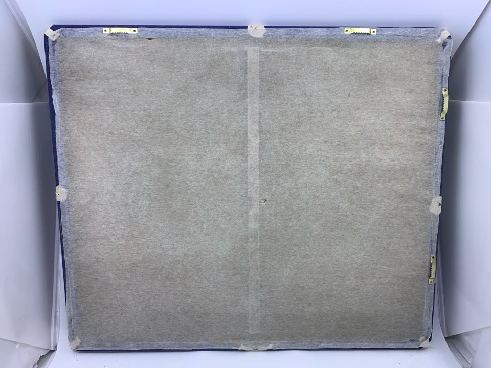 BLUE DENIM BULLETIN BOARD WALL ORGANIZER.