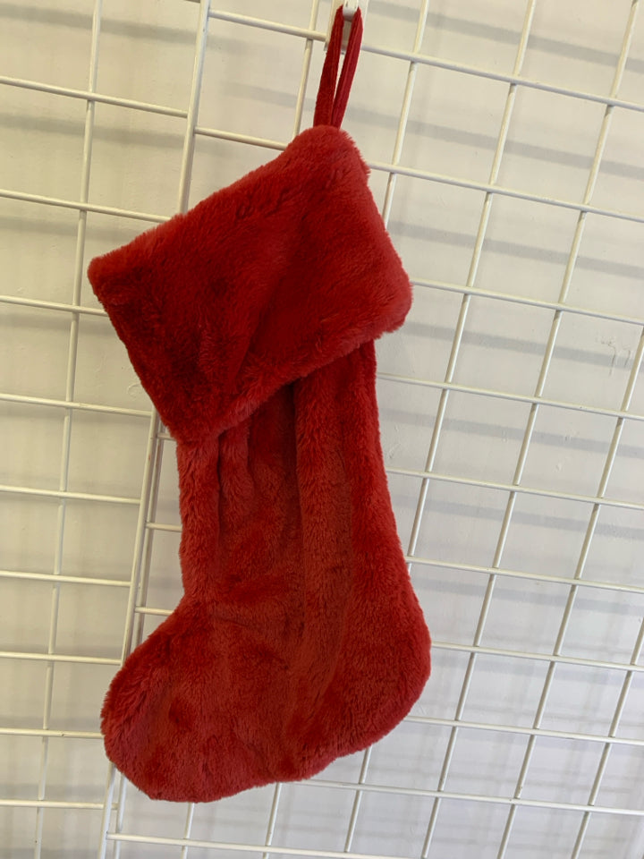 RED MARTHA STEWART STOCKING.