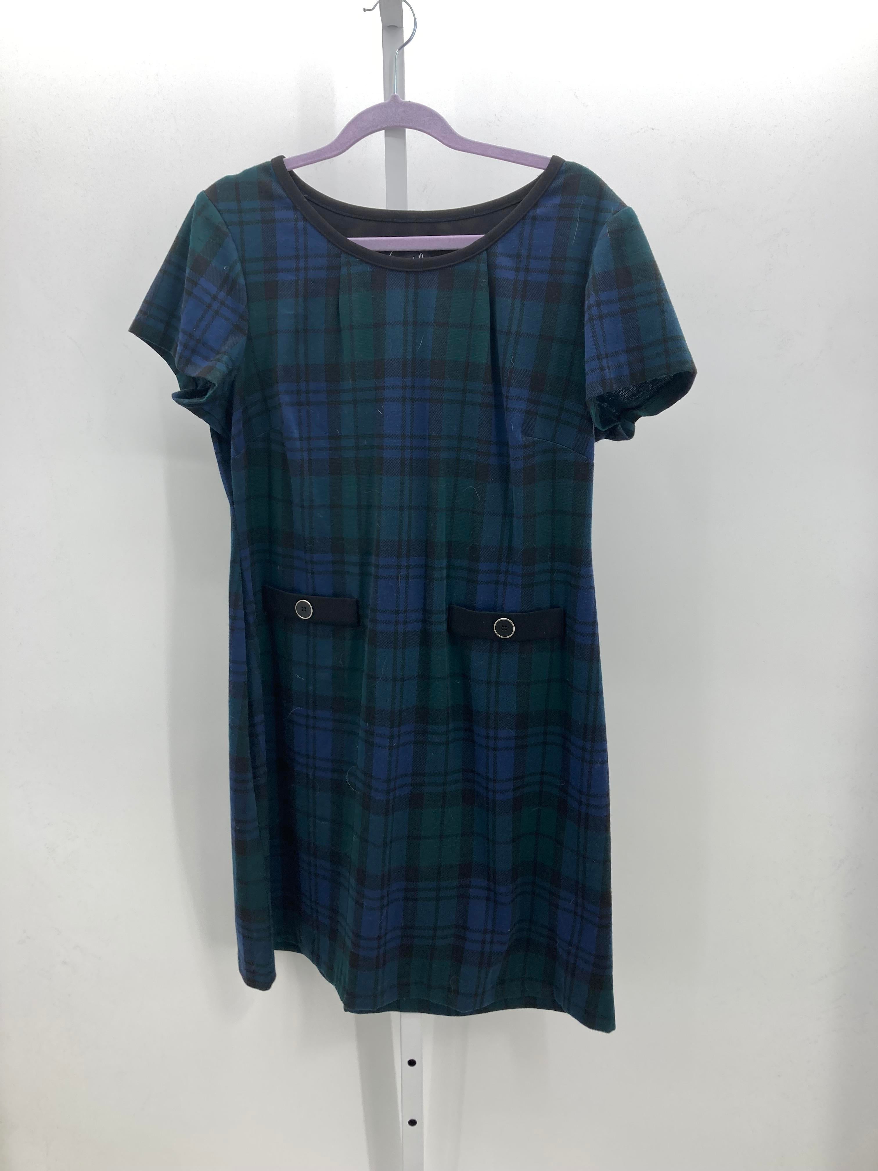 connected apparel Size 12 Petite Petite Short Sleeve Dress