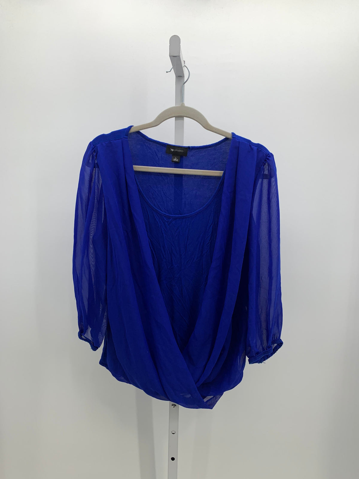 Ab Studio Size Large Misses 3/4 Sleeve Shirt