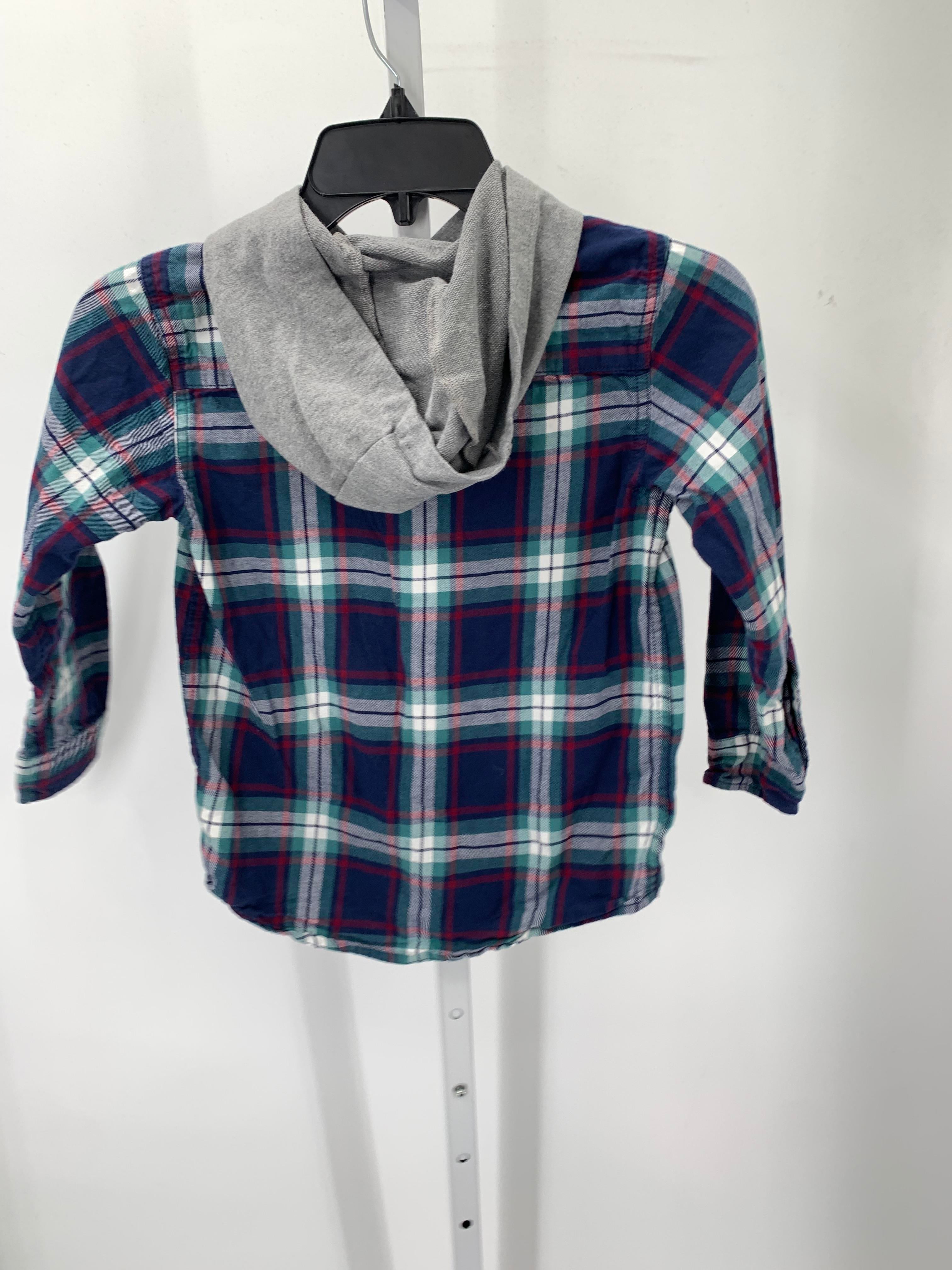 HOODED PLAID BTN DOWN
