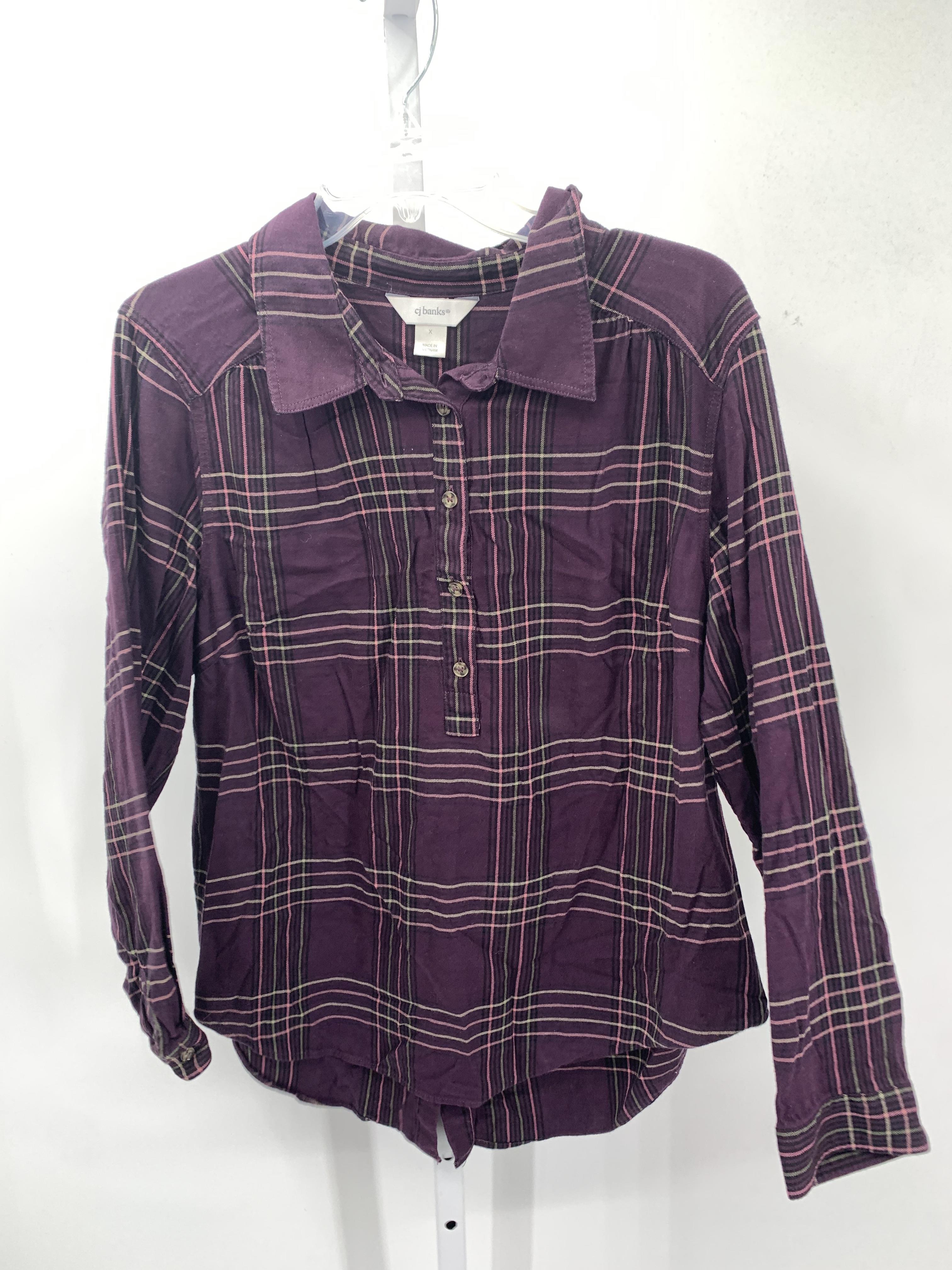 CJ Banks Size 1X Womens Long Sleeve Shirt