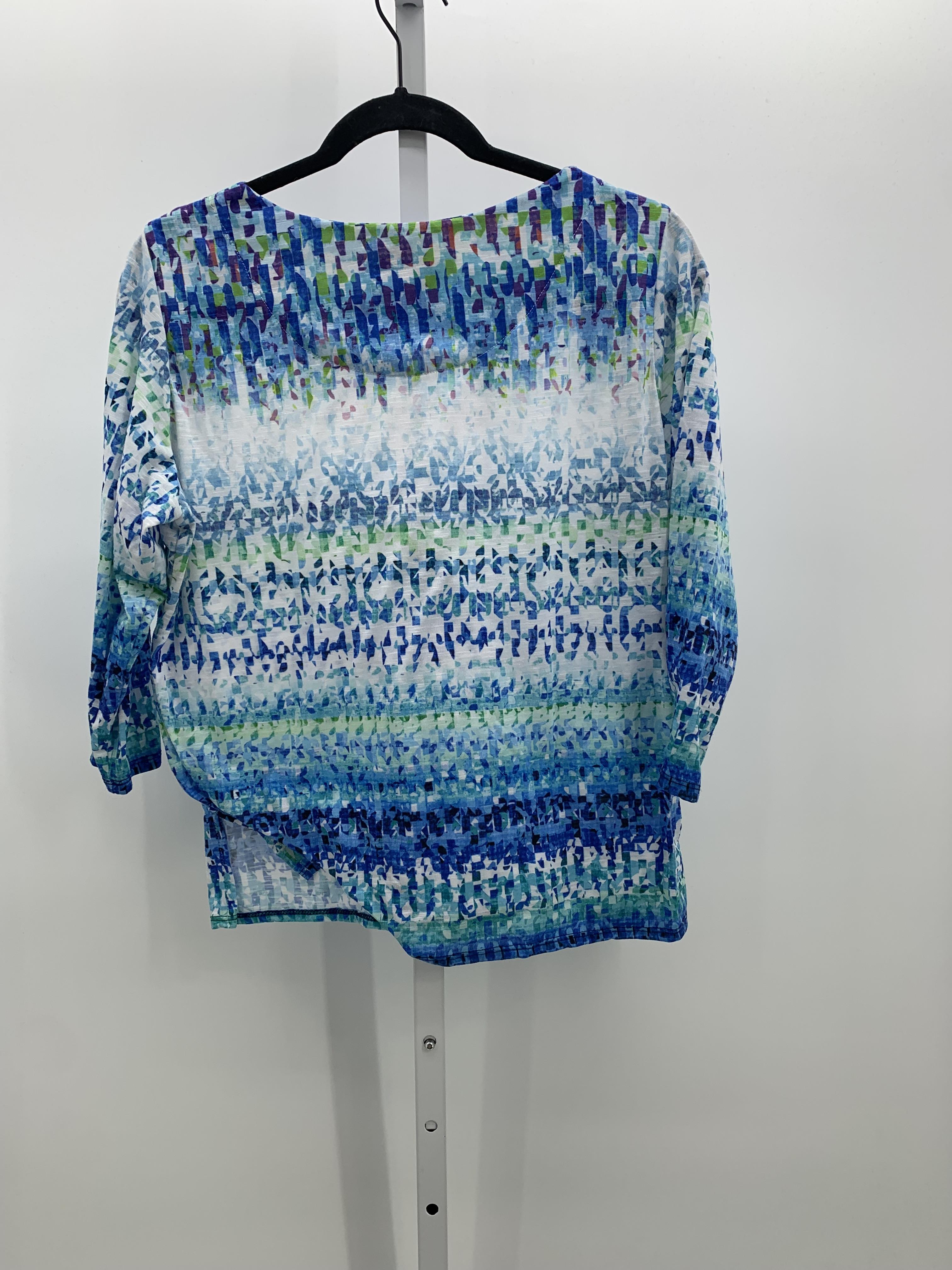 Alfred Dunner Size Medium Petite Petite 3/4 Sleeve Shirt