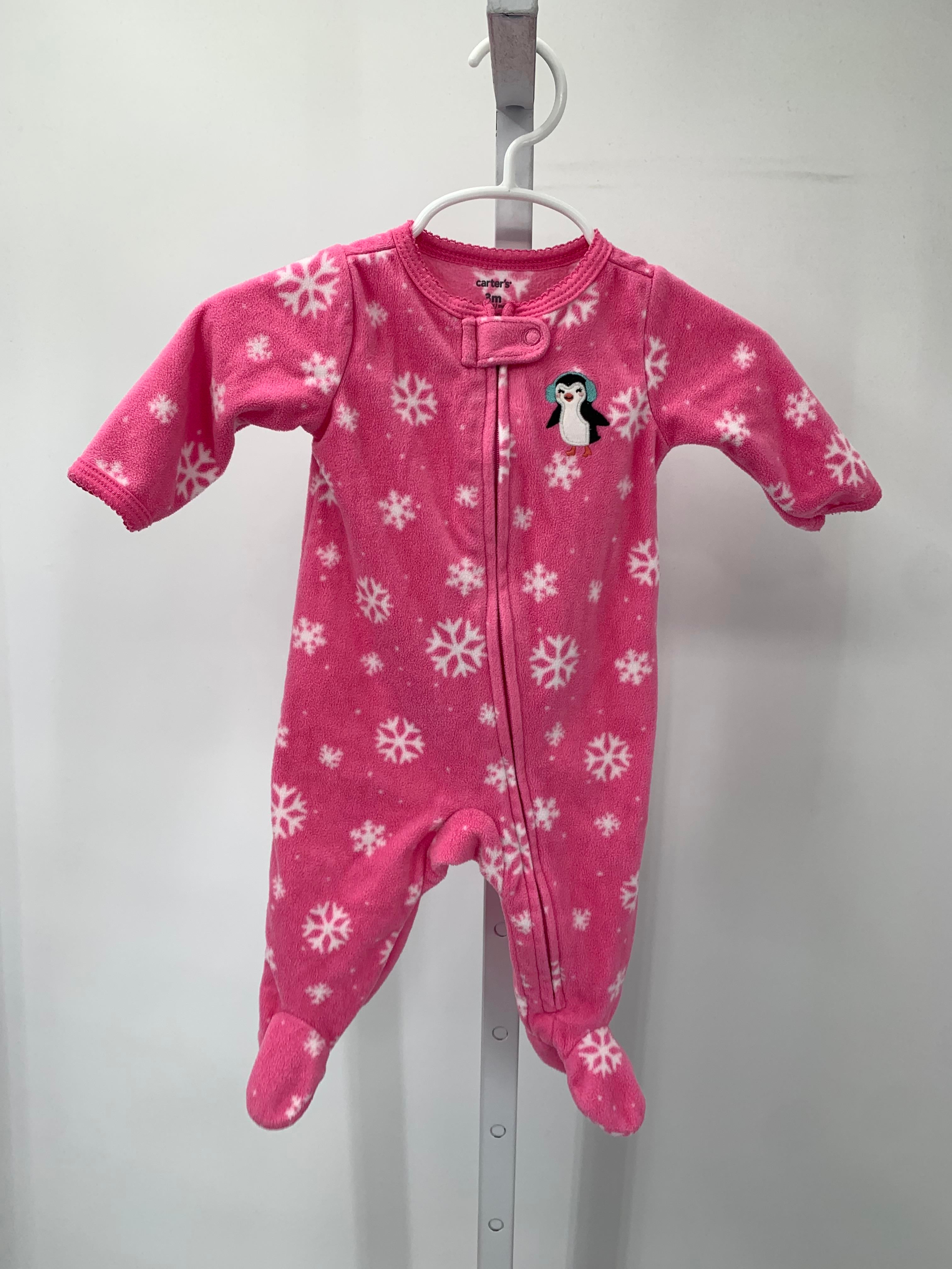 Carters Size 3 Months Girls Long Slv. Romper