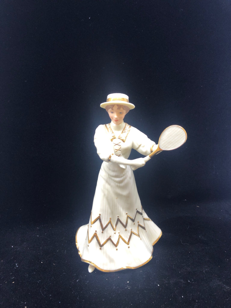 LENOX TENNIS AT TRAYMORE WOMAN FIGURE.