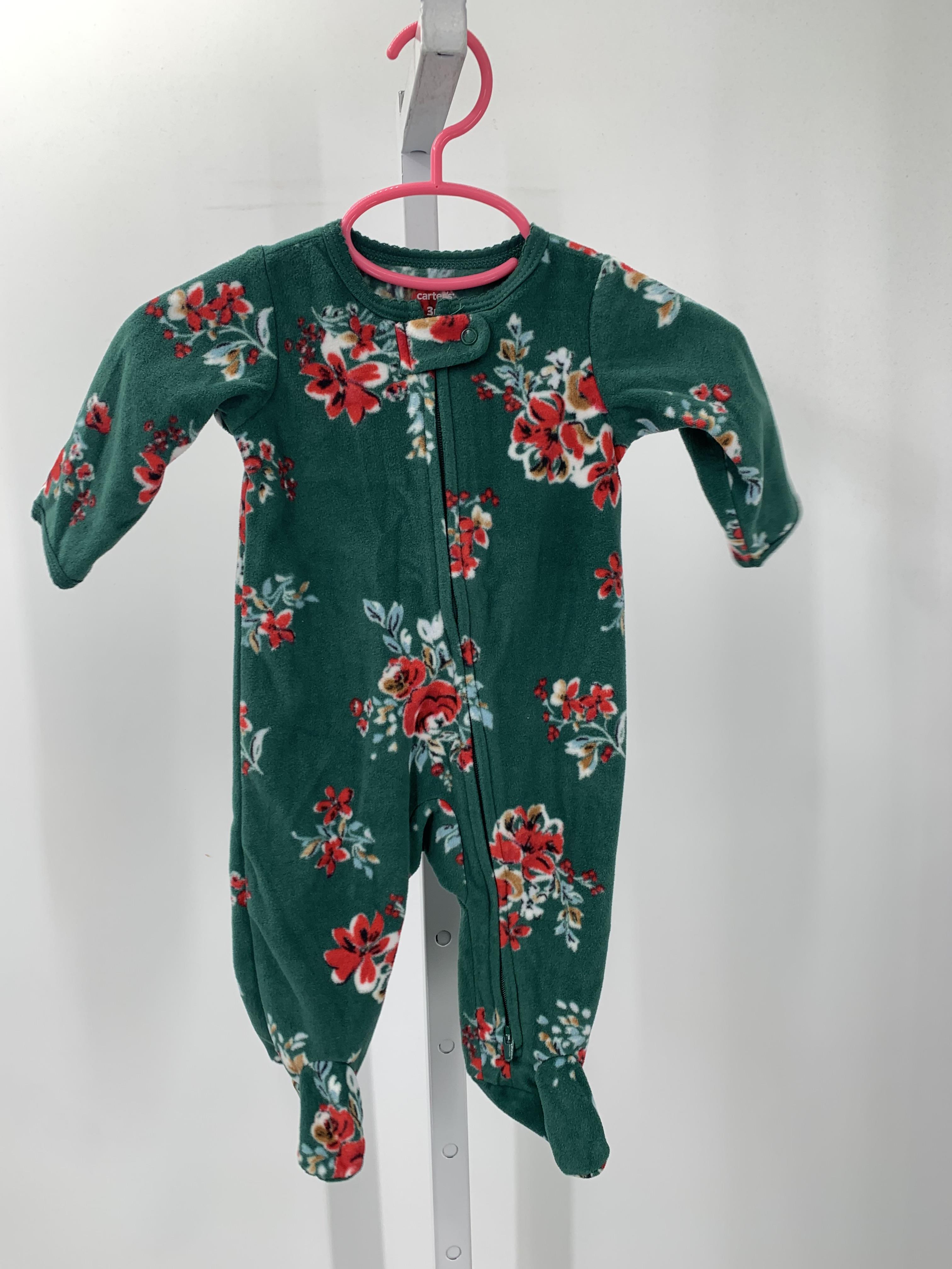 Carters Size 3 Months Girls Long Slv. Romper