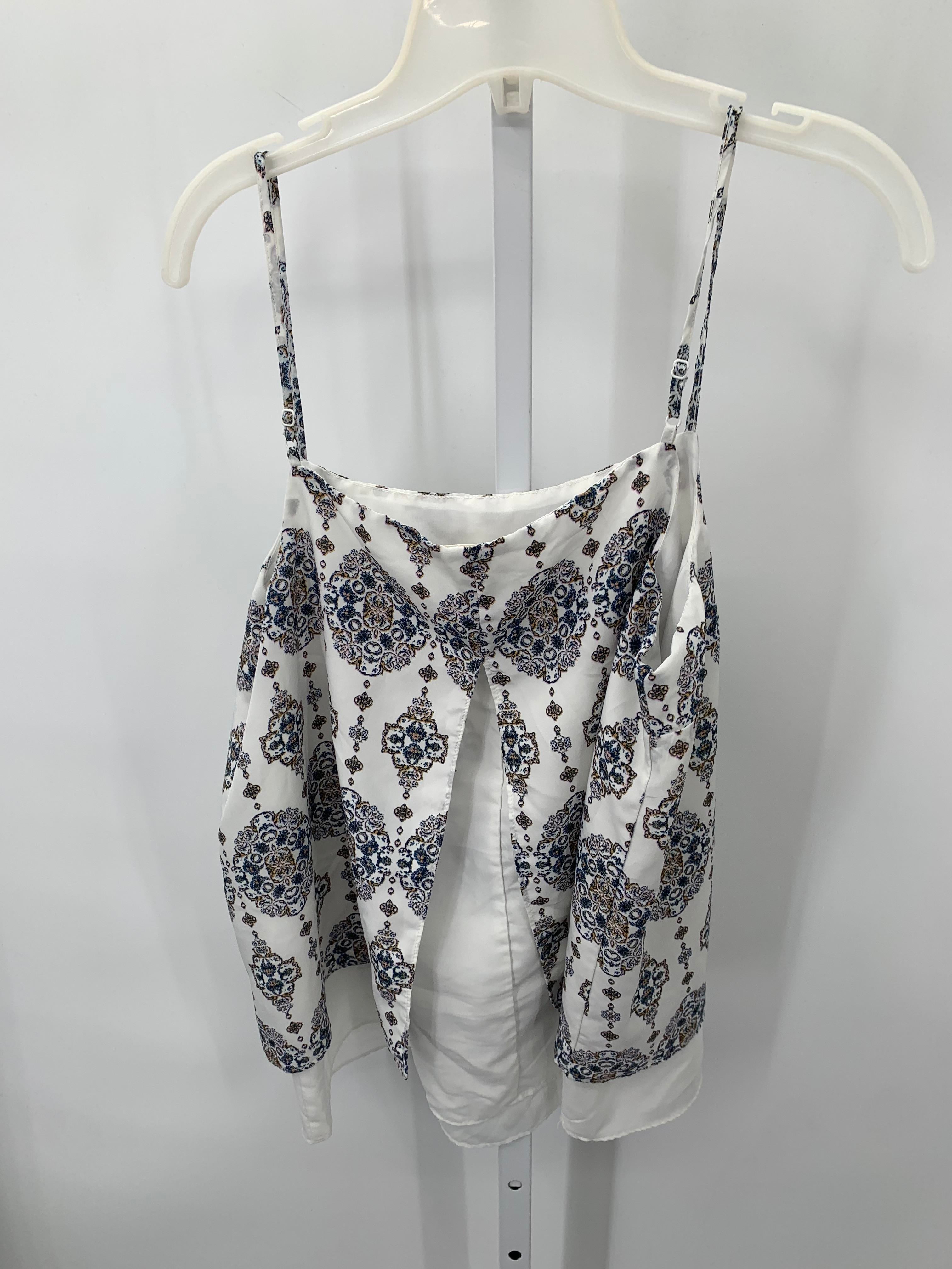 Pink Rose Size Large Juniors Sleeveless Shirt