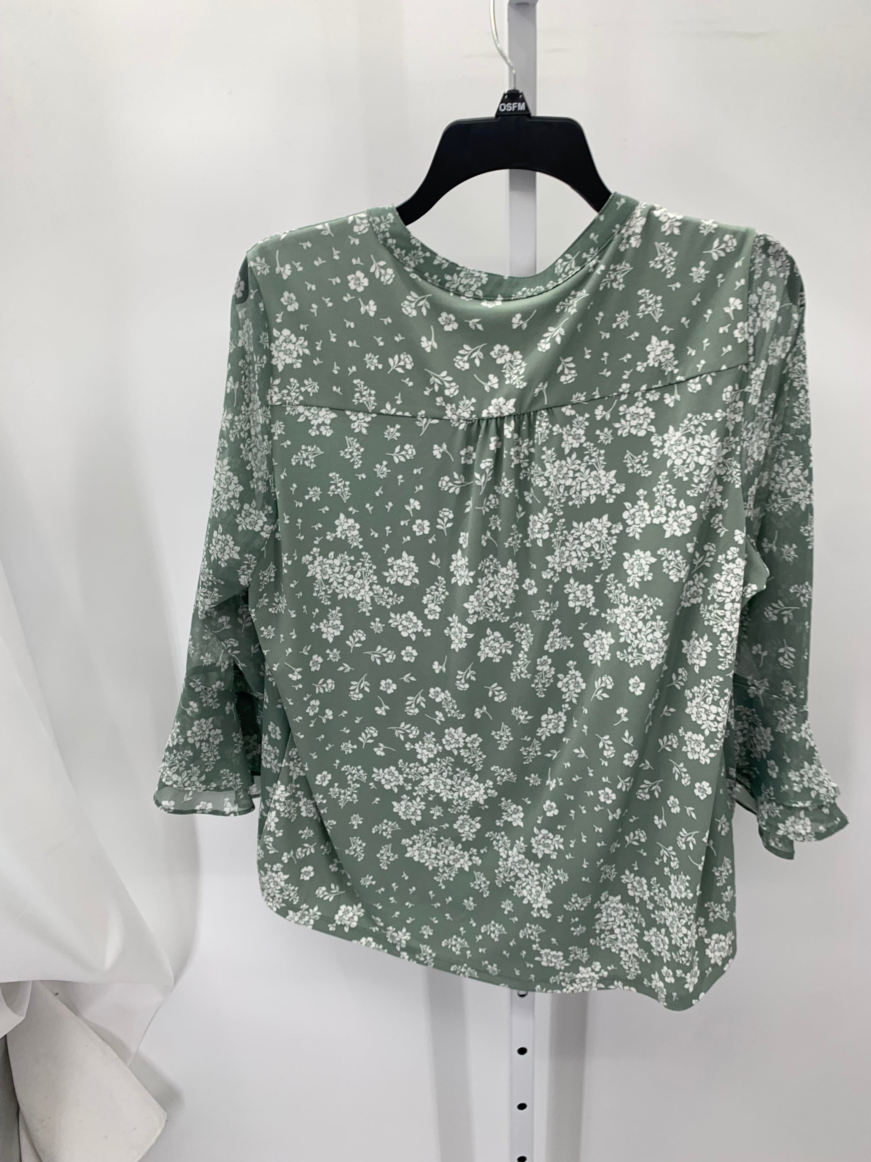 Charter Club Size Large Petite Petite 3/4 Sleeve Shirt