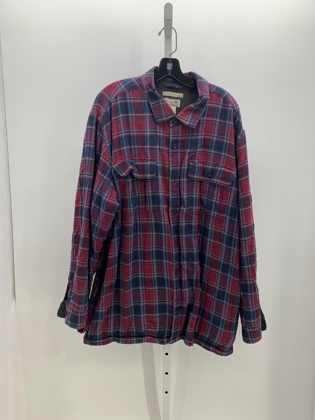 BLUE PLAID SHERPA LINED SHACKET