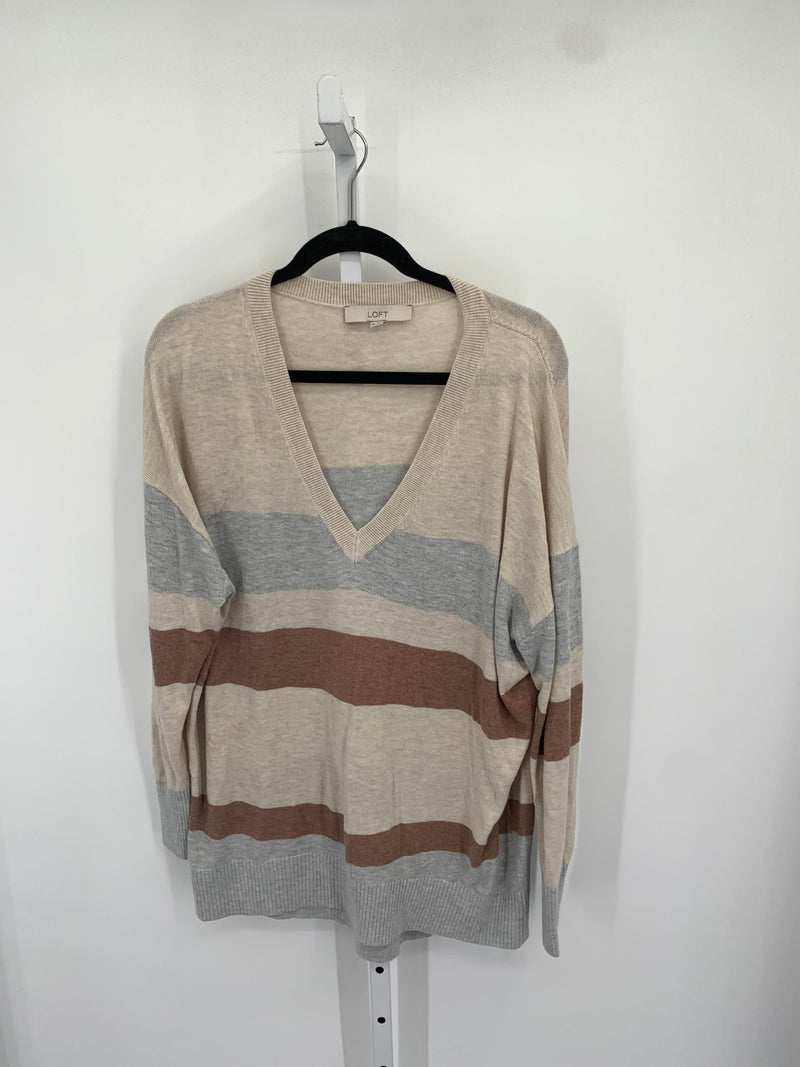 Loft Size Medium Misses Long Slv Sweater