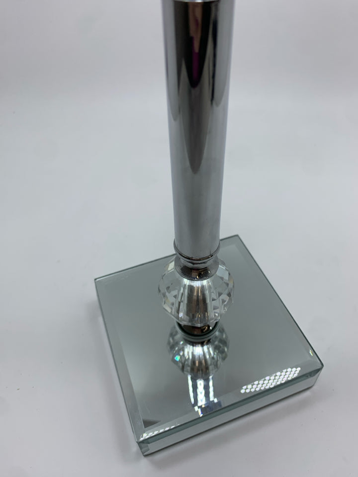 MIRRORED JEWELRY STAND W/ GEMS.