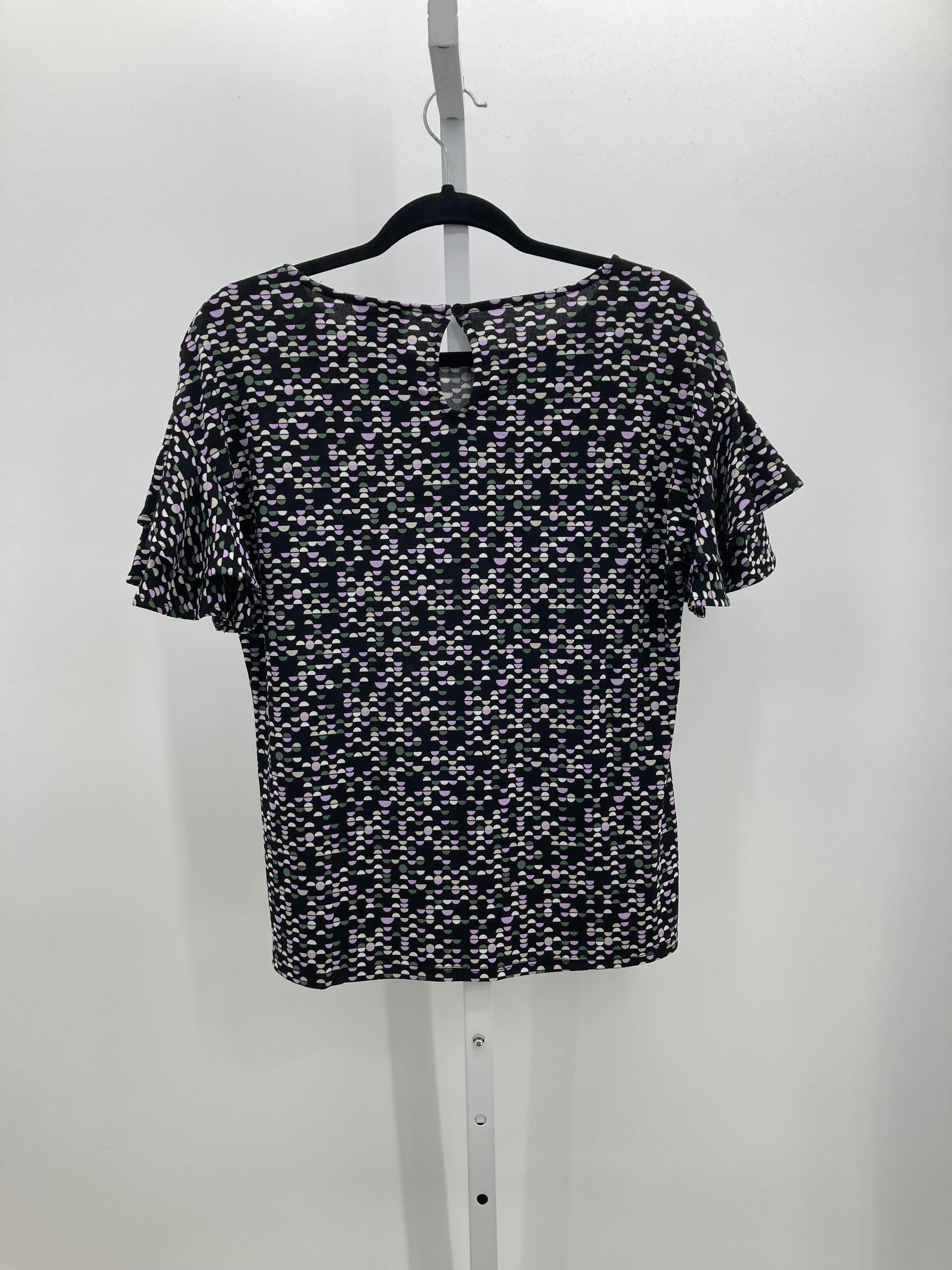 JM Collection Size Small Misses Short Sleeve Shirt