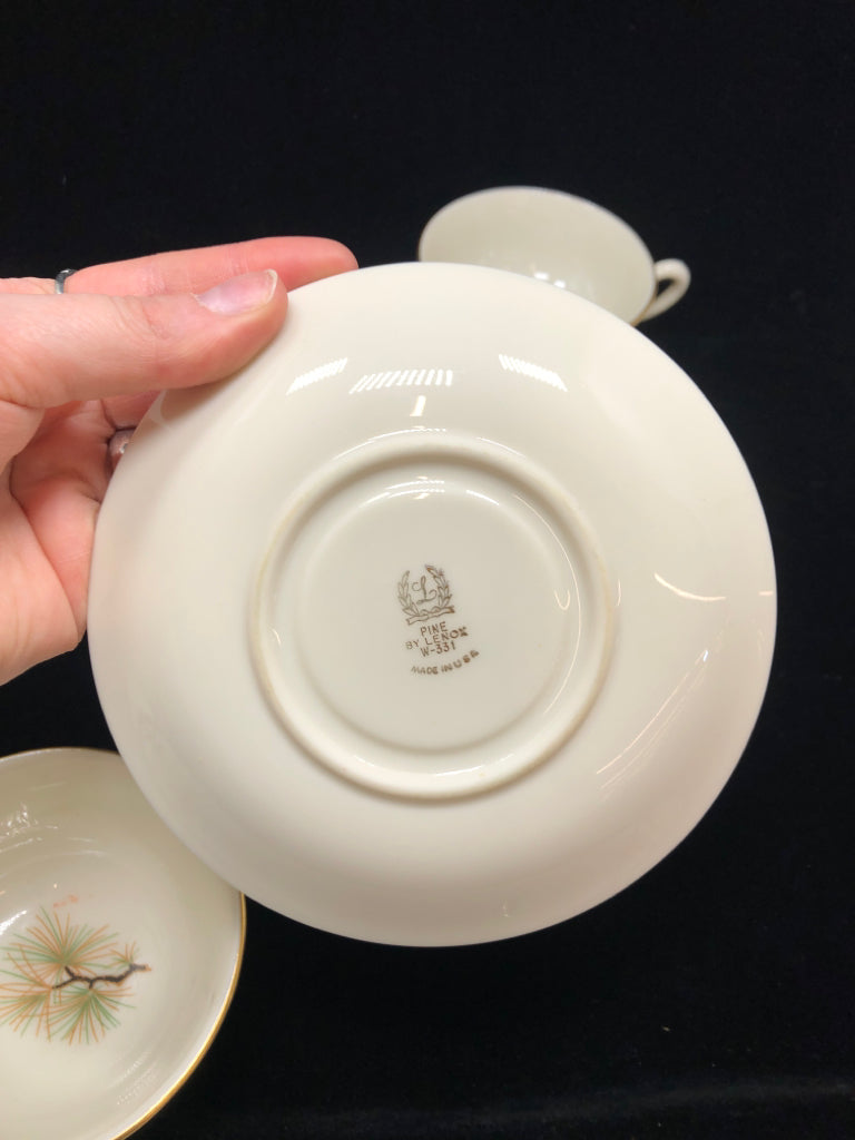 20PC PINECONE DISH SET - LENOX - SRV FOR 4.
