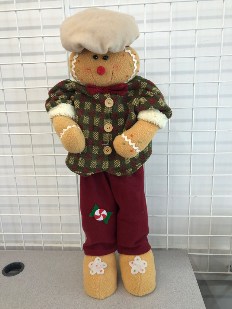 GINGERBREAD MAN STANDING DECOR.