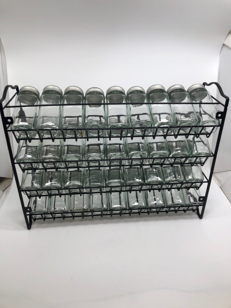 36PC SPICE RACK W/EXTRA LABELS.