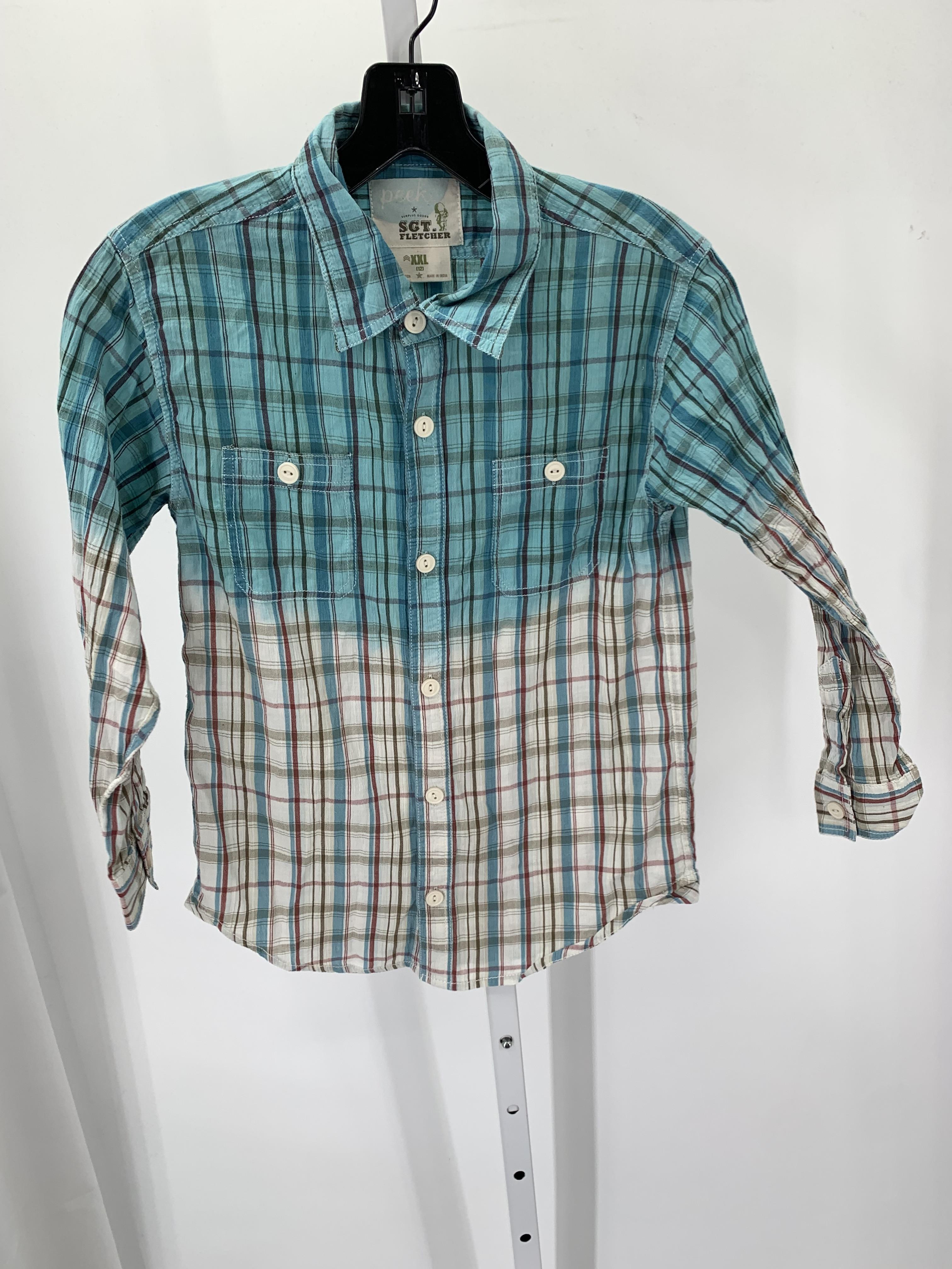 PLAID BTN DOWN