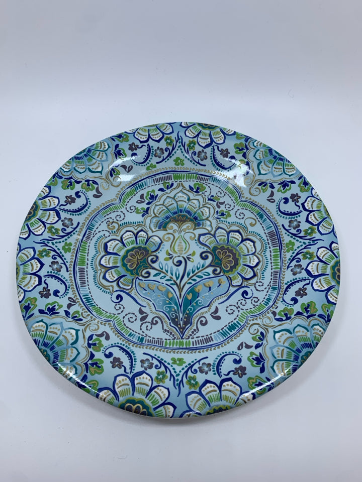 31PC AISHA BLUE DINNER SET SRV FOR 8.