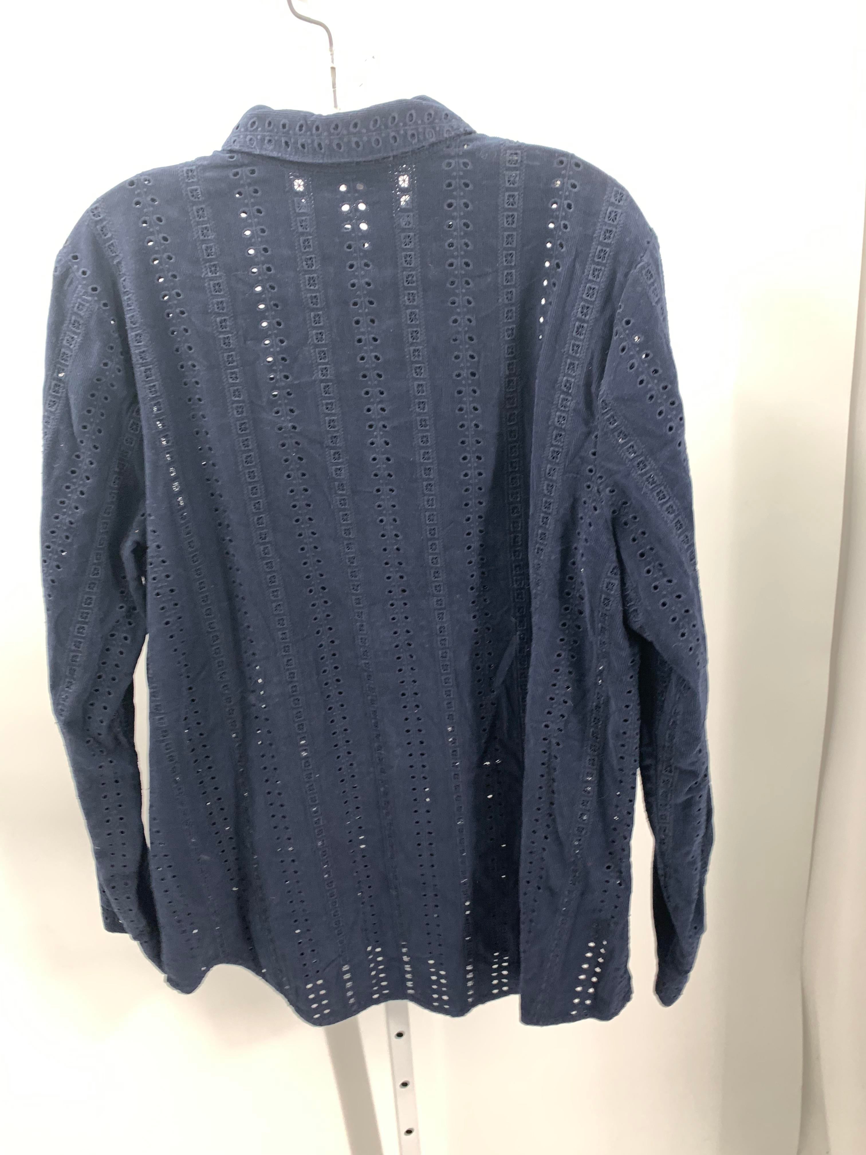 J-Jill Size Large Misses Long Sleeve Shirt