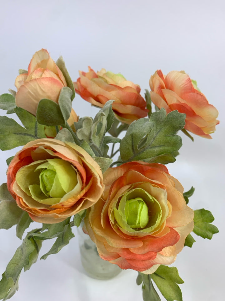 FUZZY LEAF PINK FLORAL ARRANGEMENT THRESHOLD.