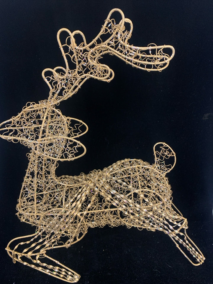 GOLD METAL REINDEER.