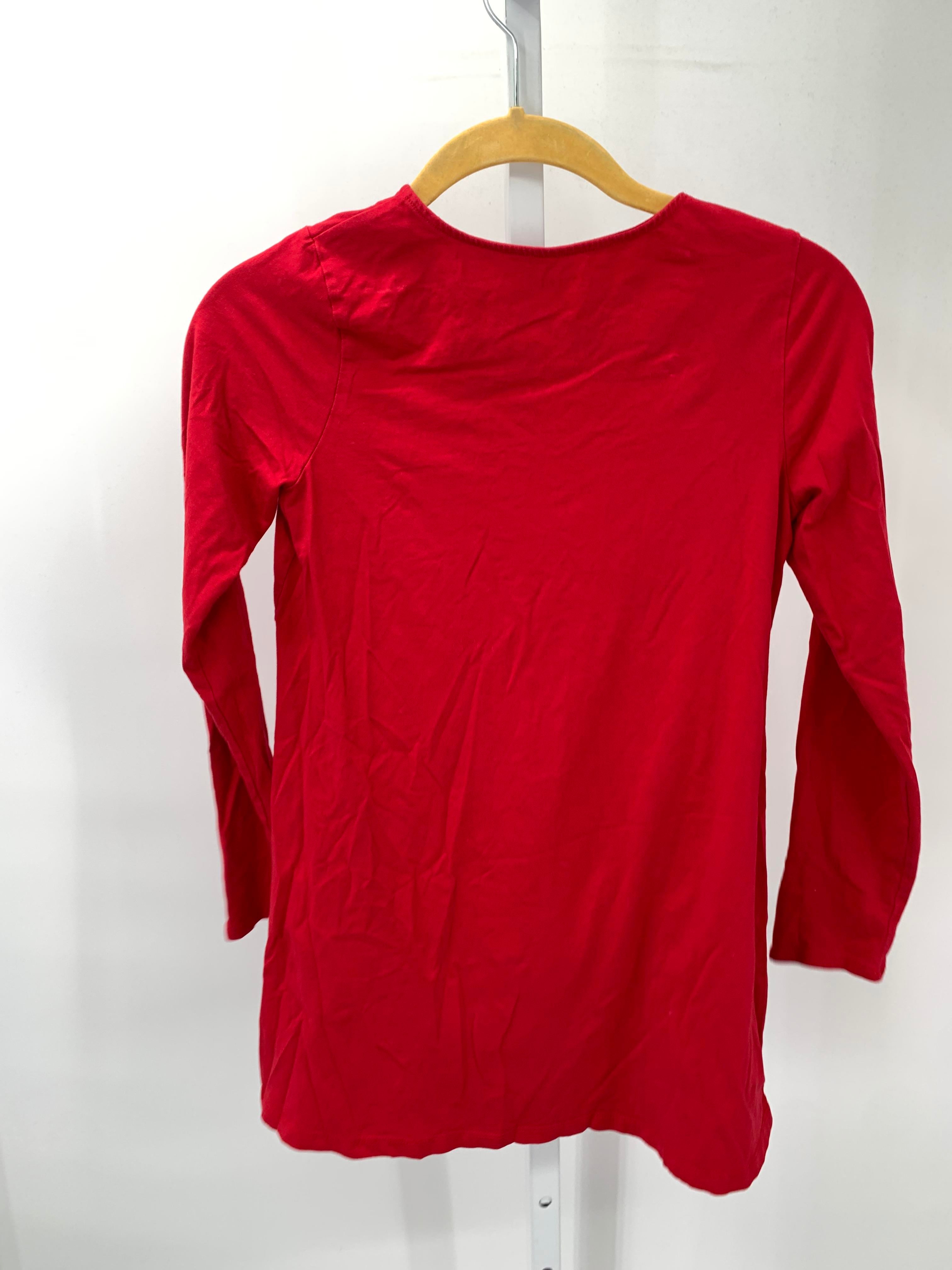 Lands End Size 10-12 Girls Long Sleeve Shirt