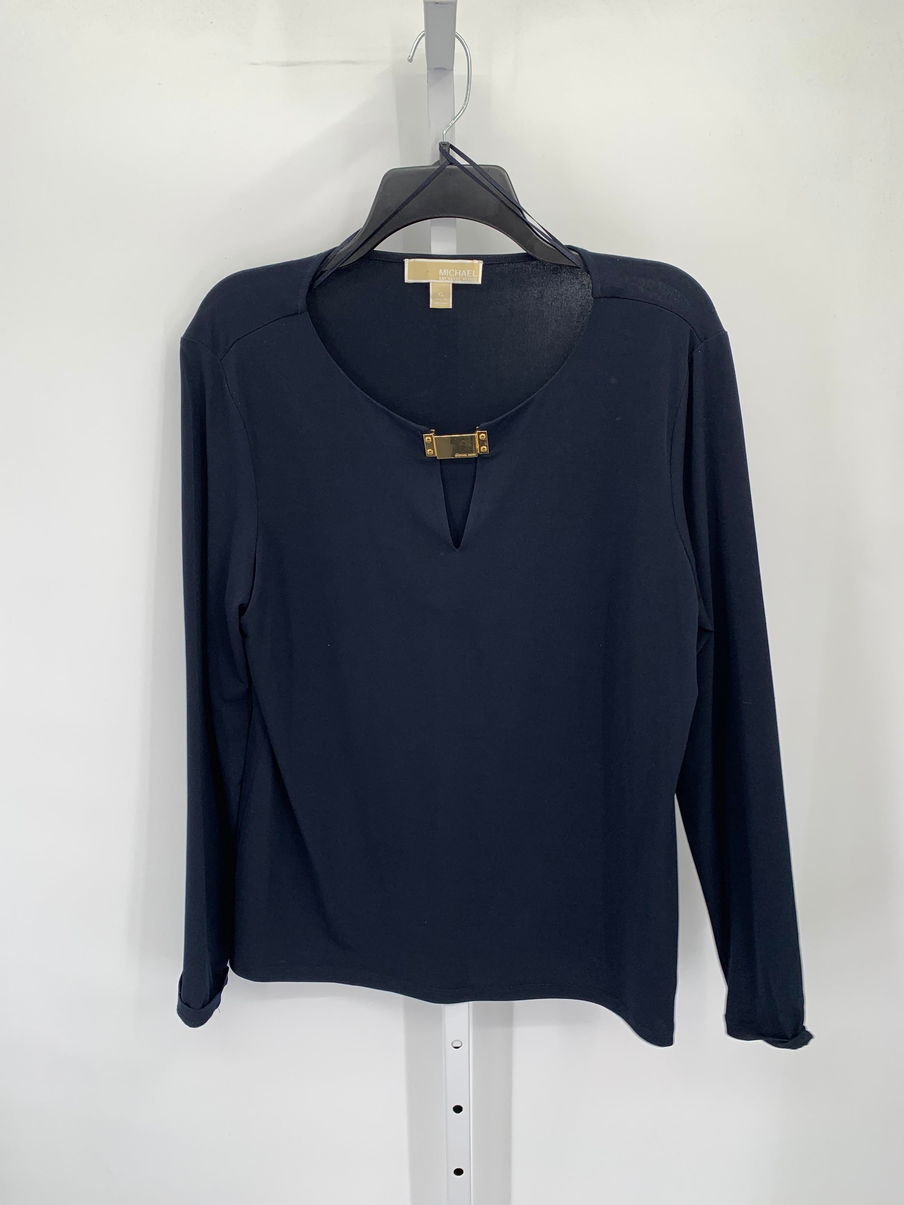 Michael Kors Size Extra Large Misses Long Sleeve Shirt