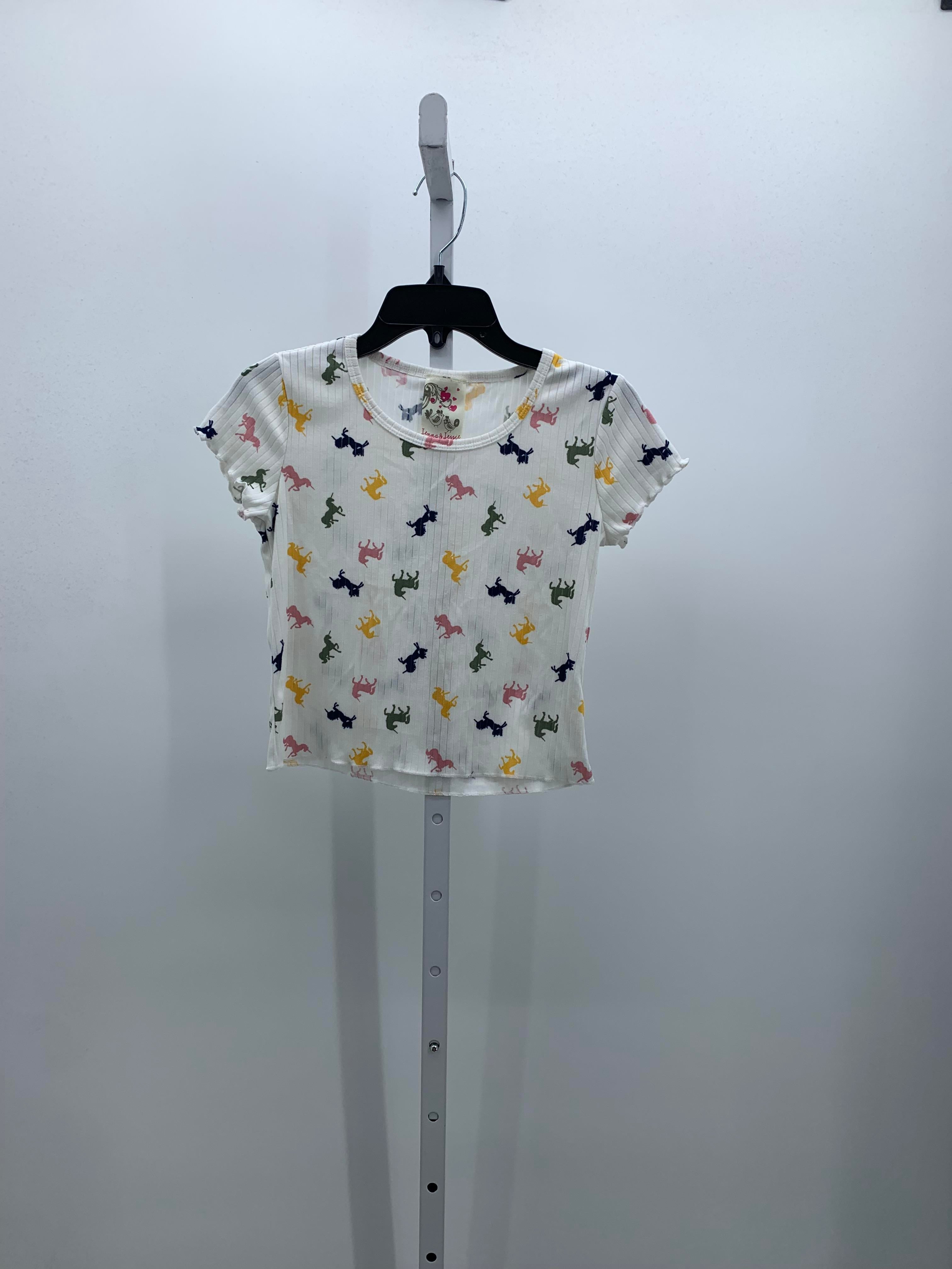 Jenna Jessie Size 10 Girls Short Sleeve Shirt