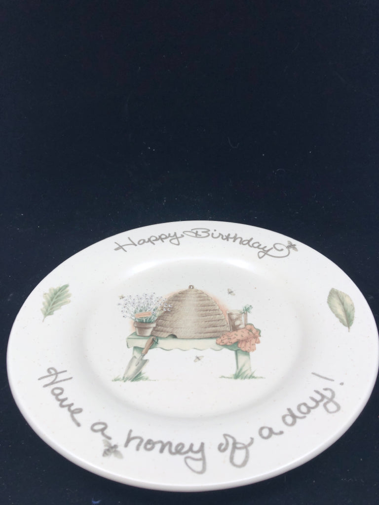 PFALTZGRAFF NATUREWOOD BIRTHDAY PLATE.