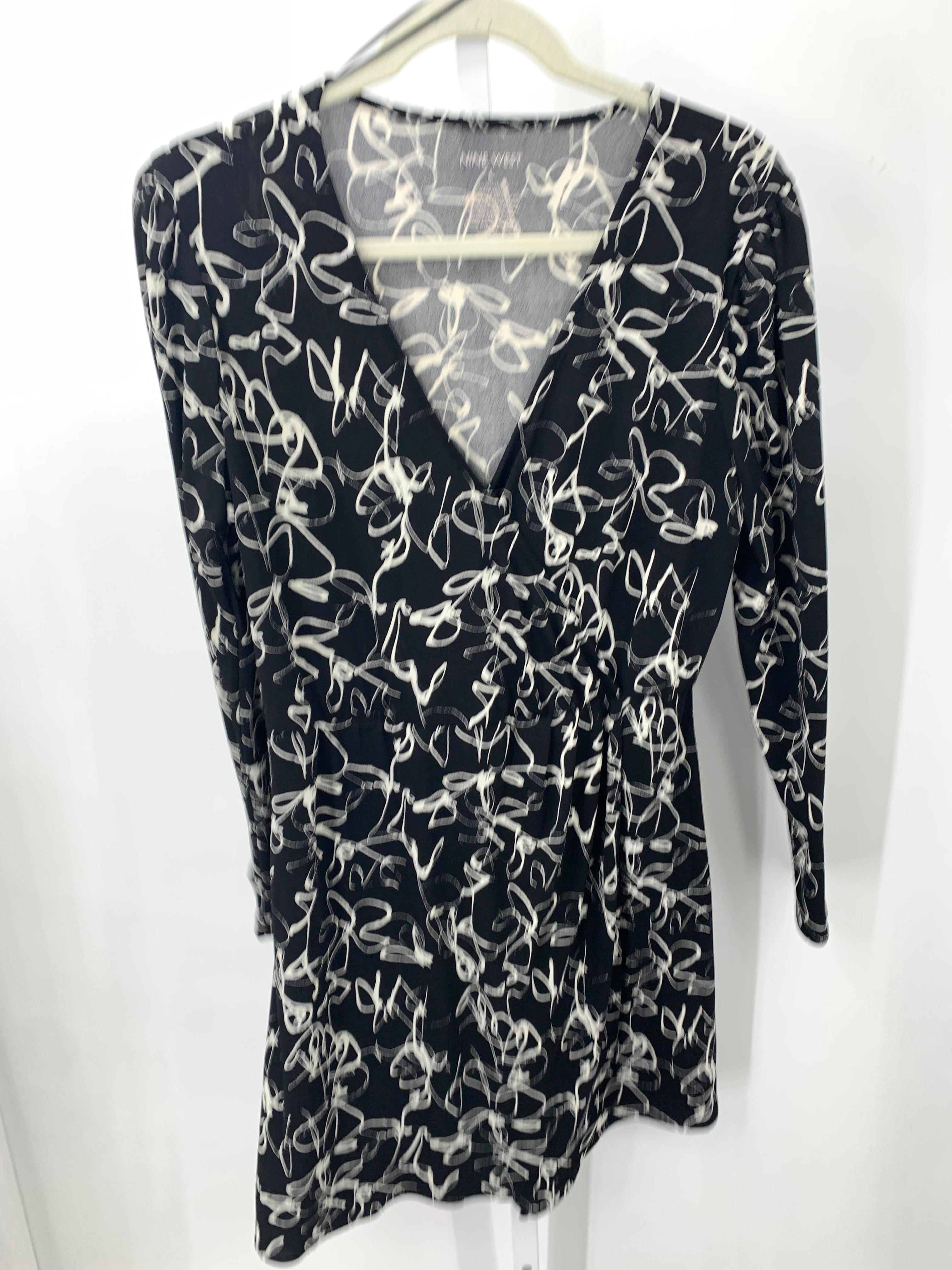 Nine West Size Large Misses Long Sleeve Dress