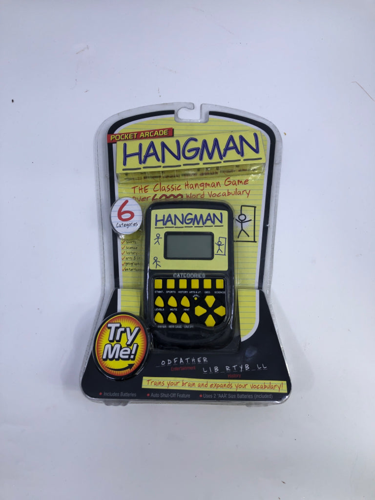 NIP HANGMAN HANDHELD GAME.