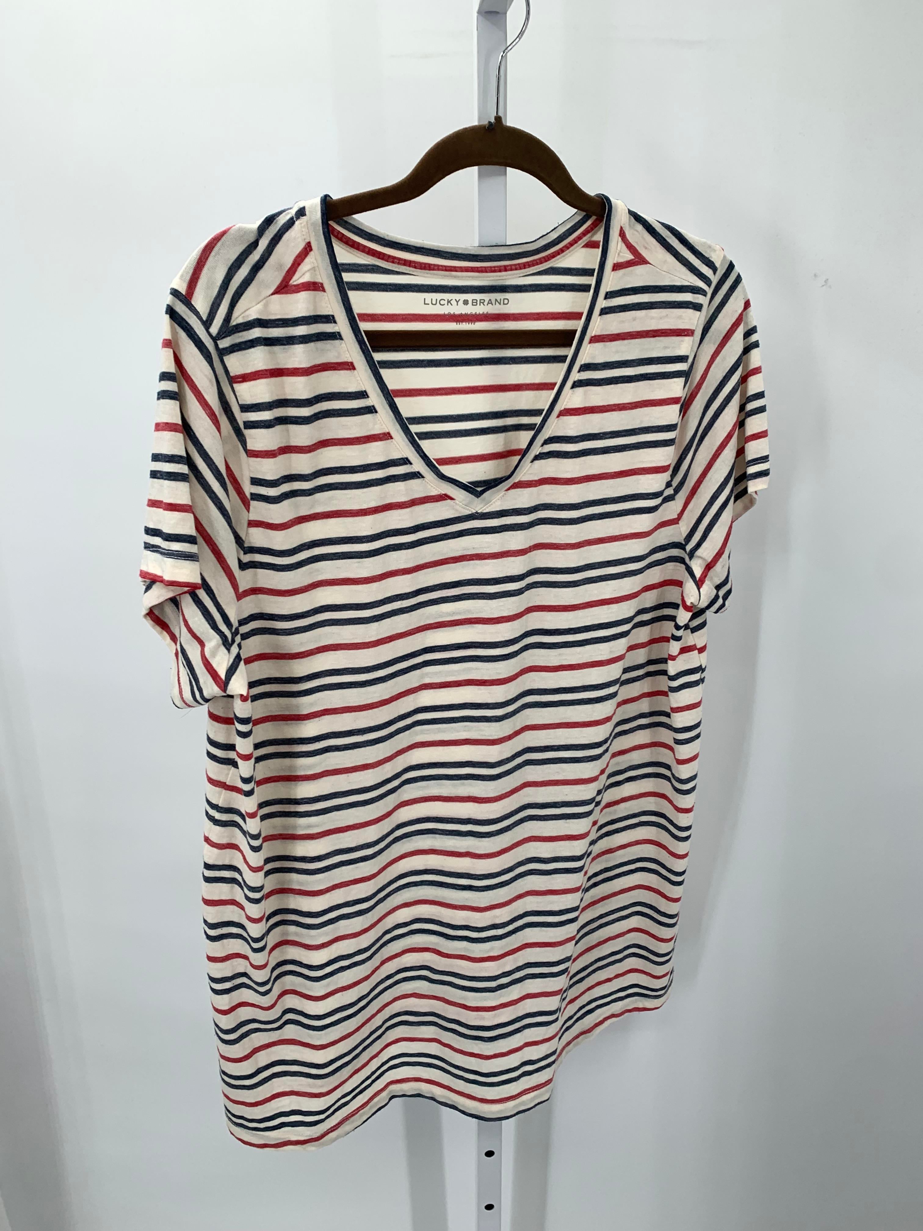 Lucky Brand Size 1X Womens Short Sleeve Shirt