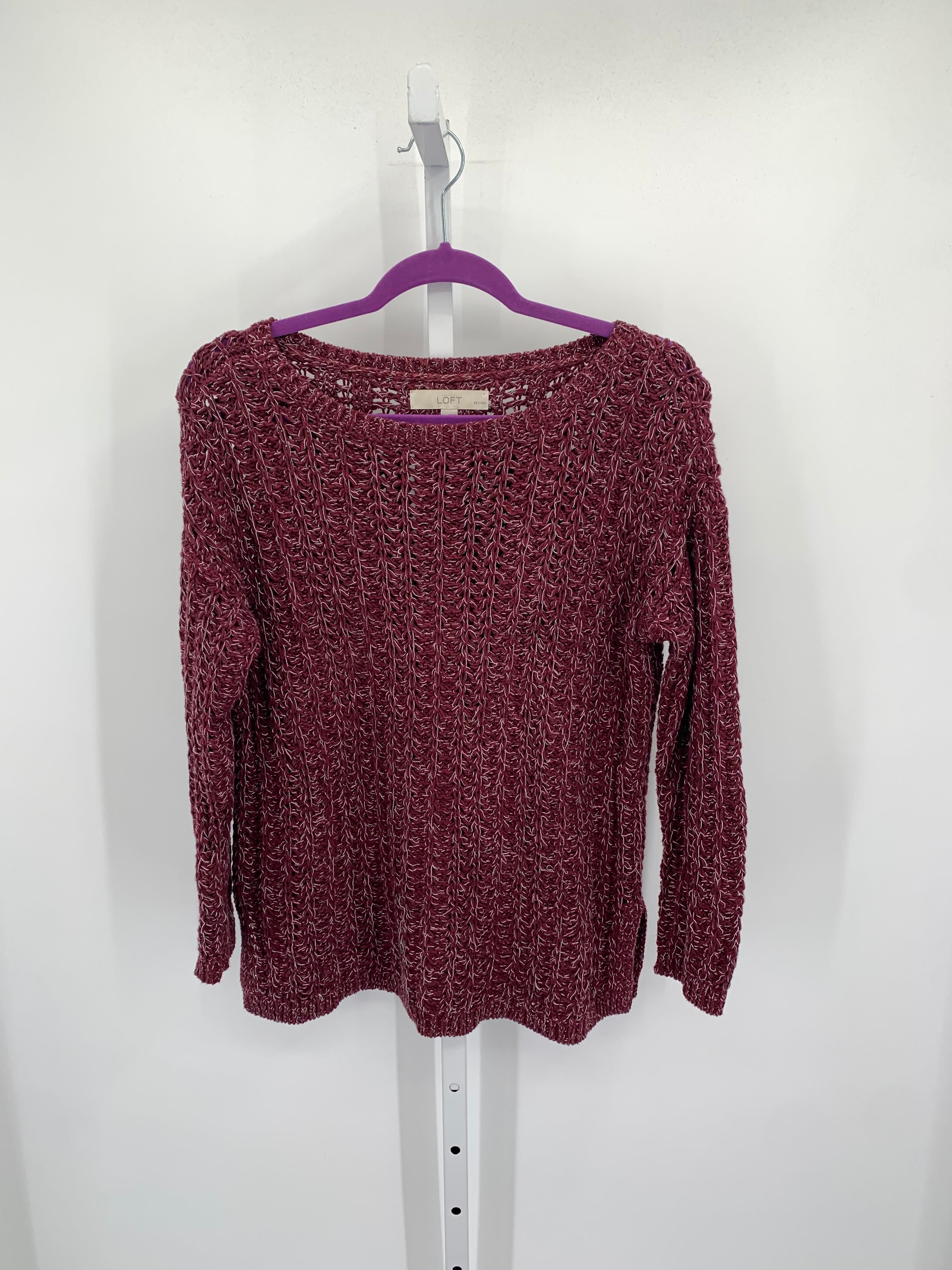 Loft Size Large Petite Petite Long Slv Sweater