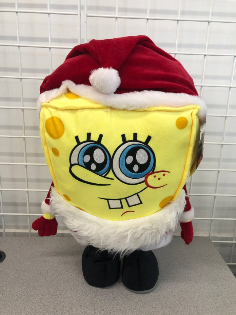 SANTA SPONGEBOB STANDING FIGURE.