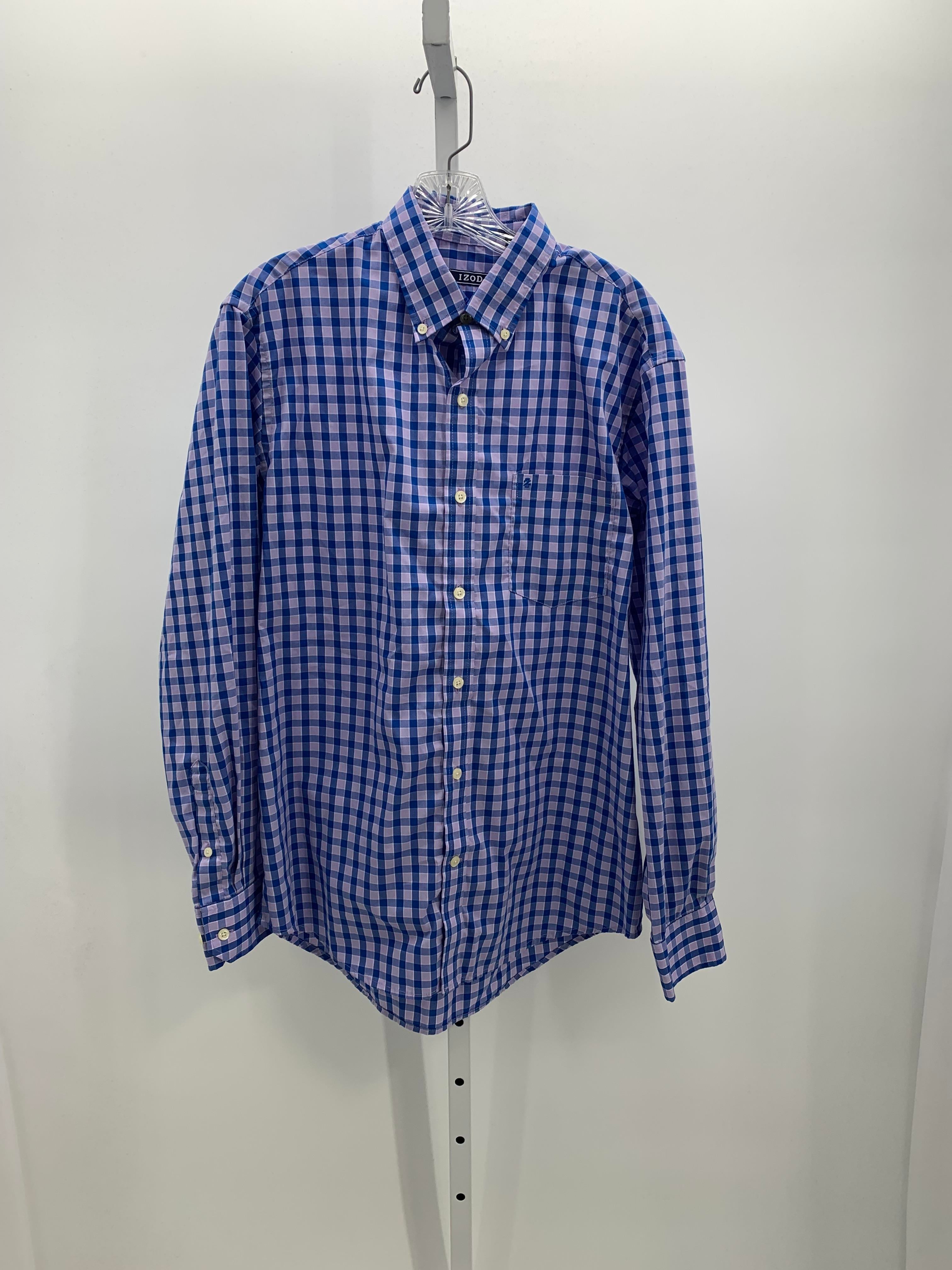 PURPLE PLAID BTN DOWN