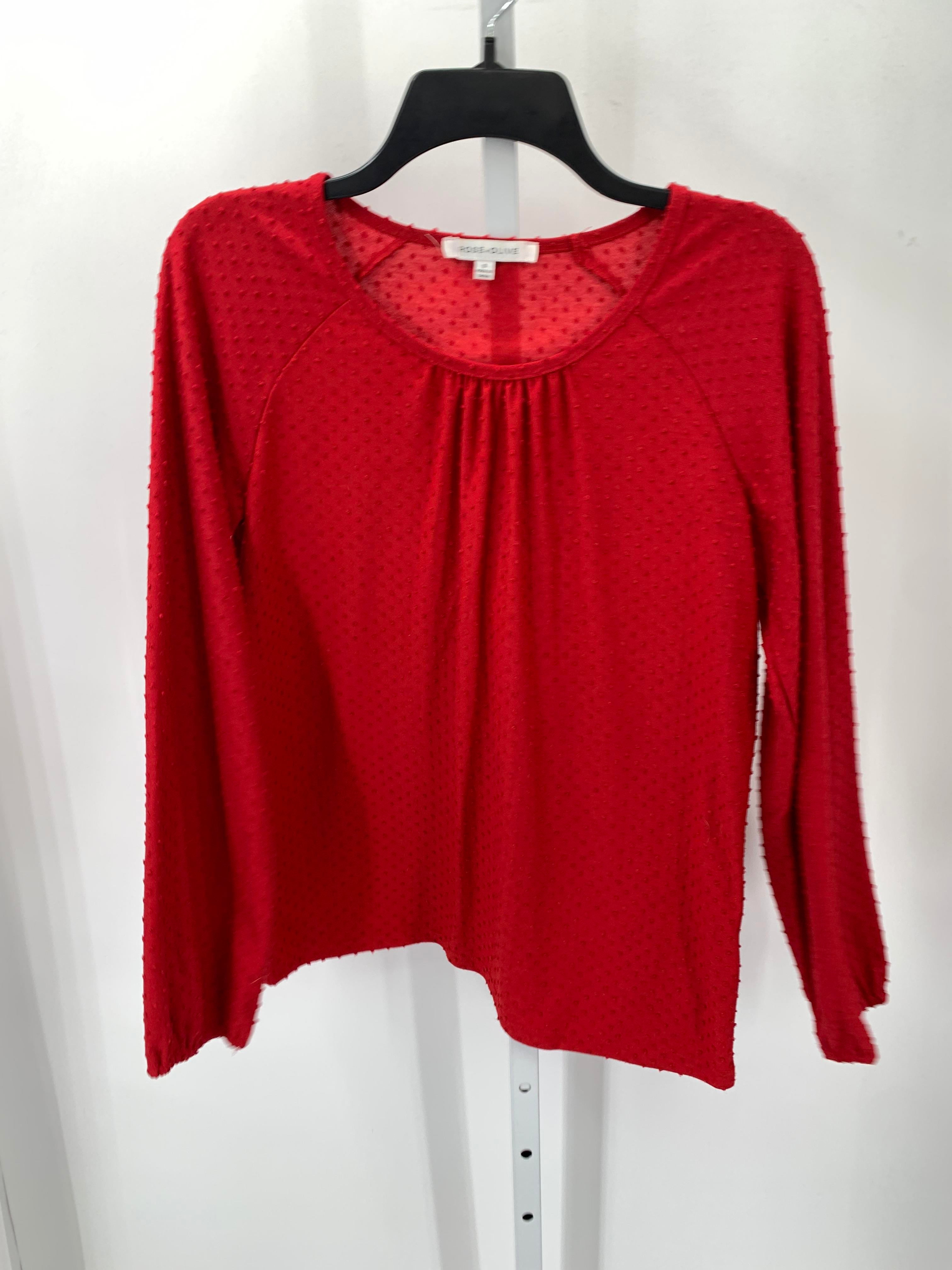 Rose & Olive Size Small Misses Long Sleeve Shirt