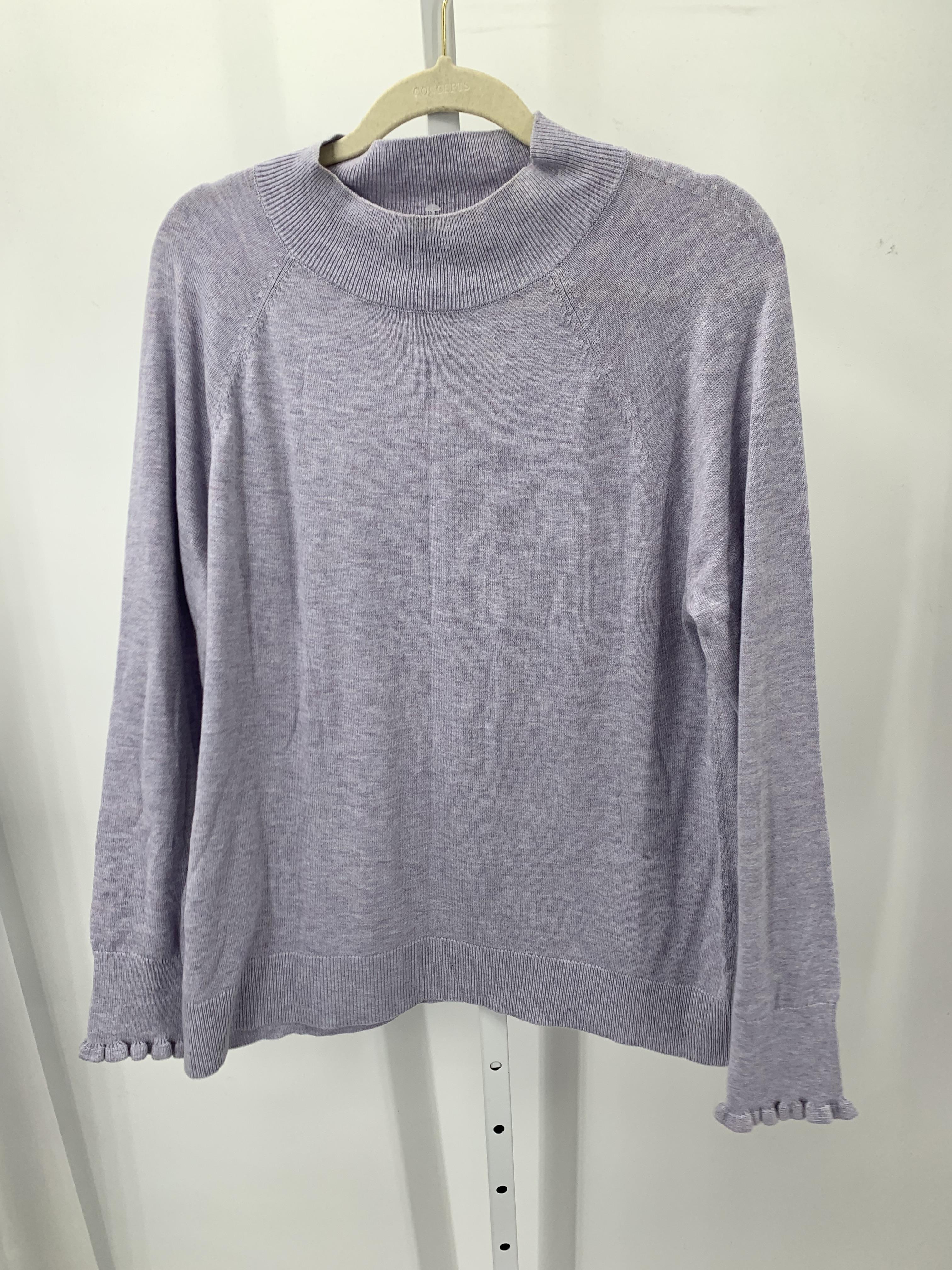 Loft Size Large Misses Long Slv Sweater