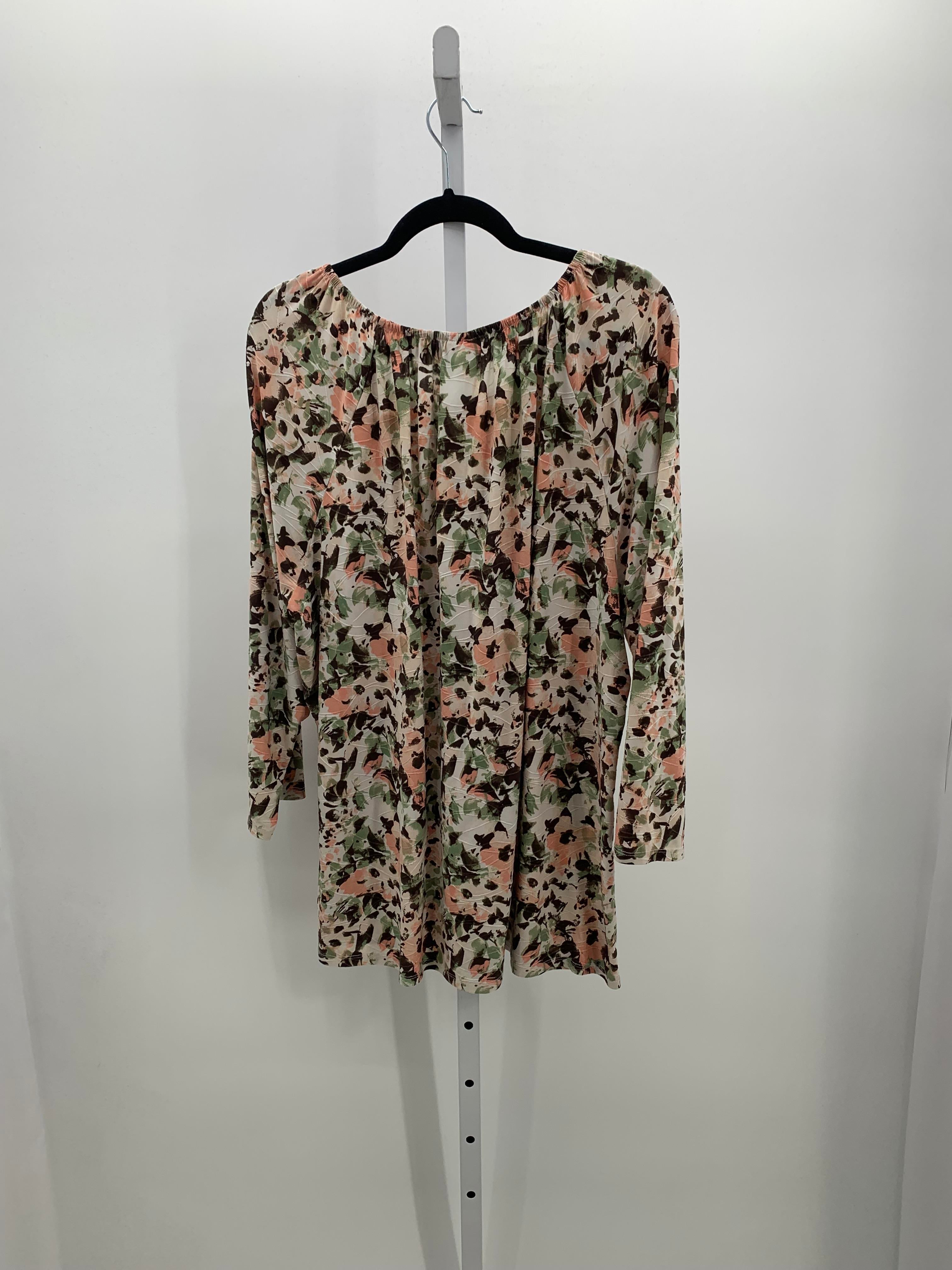 Croft & Barrow Size 2X Womens 3/4 Sleeve Shirt