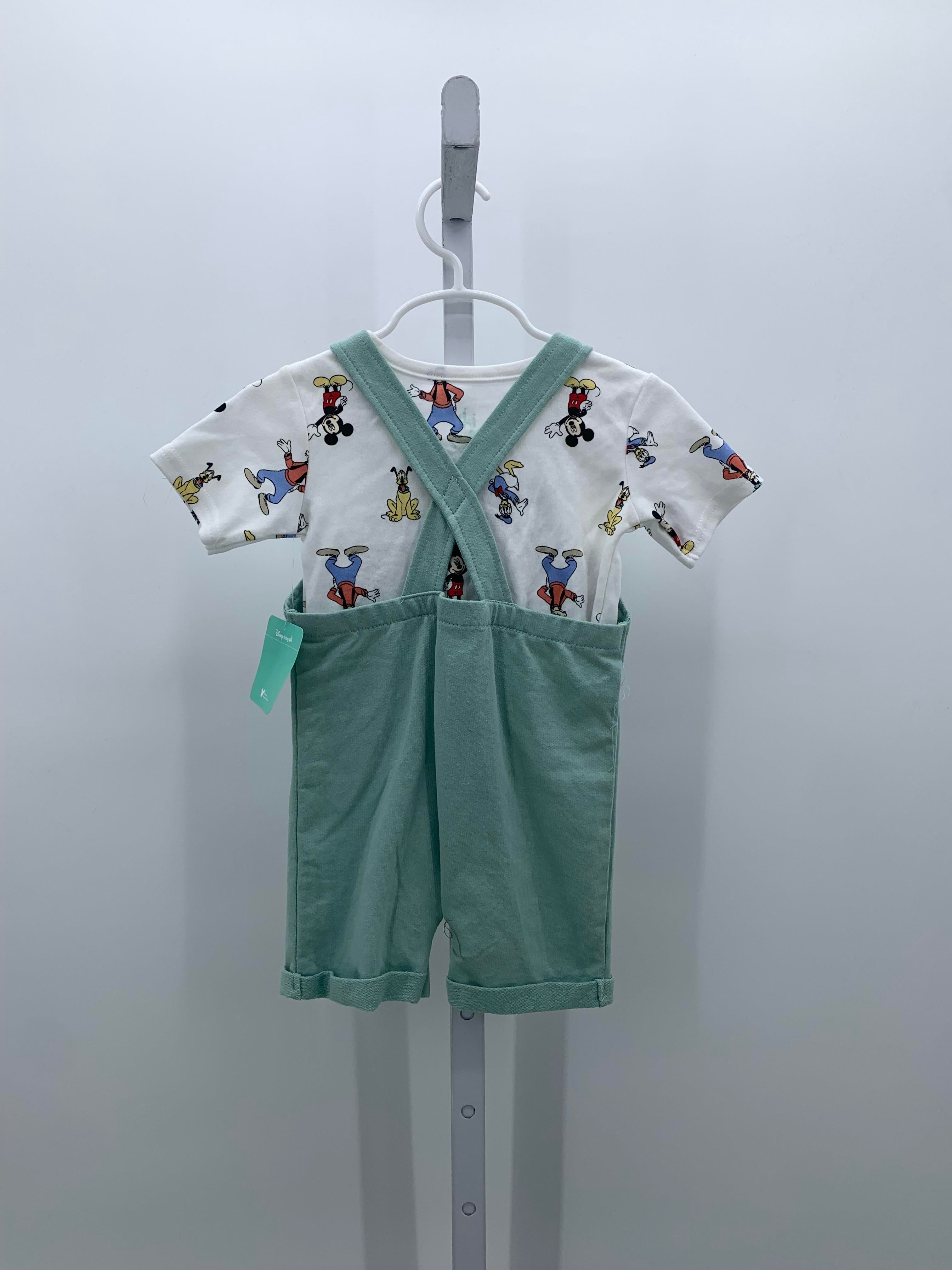 NEW MICKEY AND FRIENDS SHIRT AND SHORTALLS