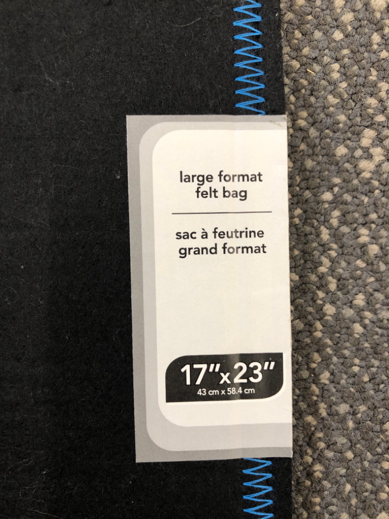 NWT LG FORMAT FELT BAG.