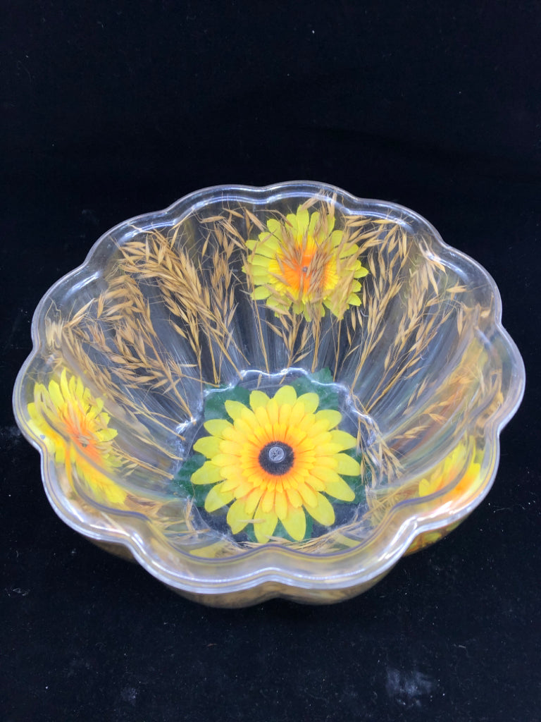 SUNFLOWER DOUBLE INSULATION ICE BUCKET/ BOWL.