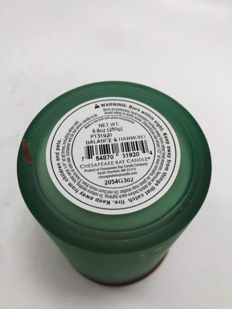 BALANCE AND HARMONY CANDLE.
