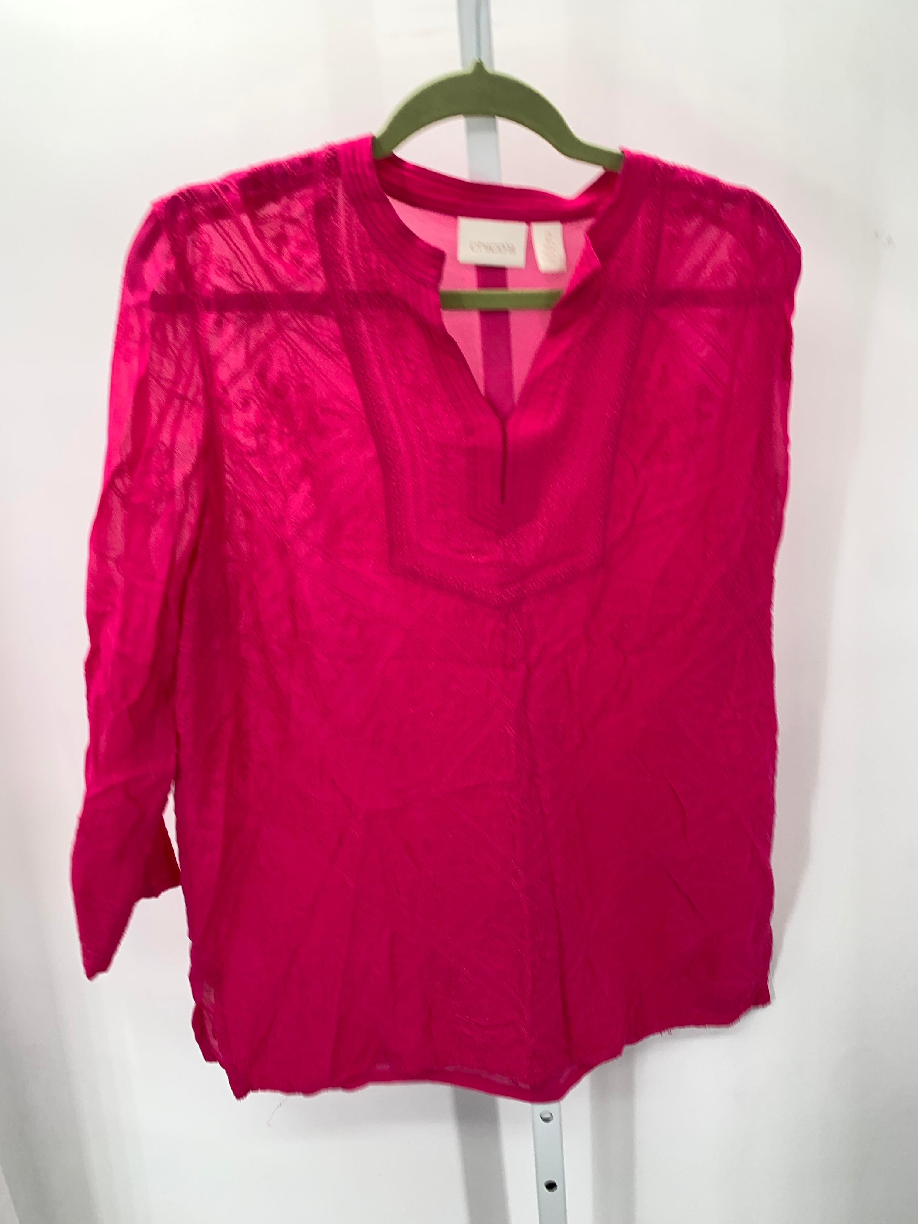 Chico's Size Medium Misses Long Sleeve Shirt