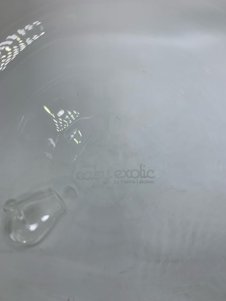 CLEAR GLASS EASY EXOTIC TEA POT.