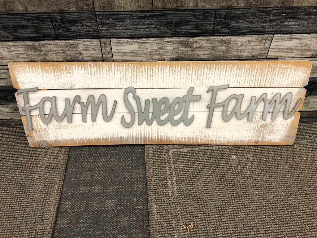 FARM SWEET FARM WOOD WALL-DECOR.