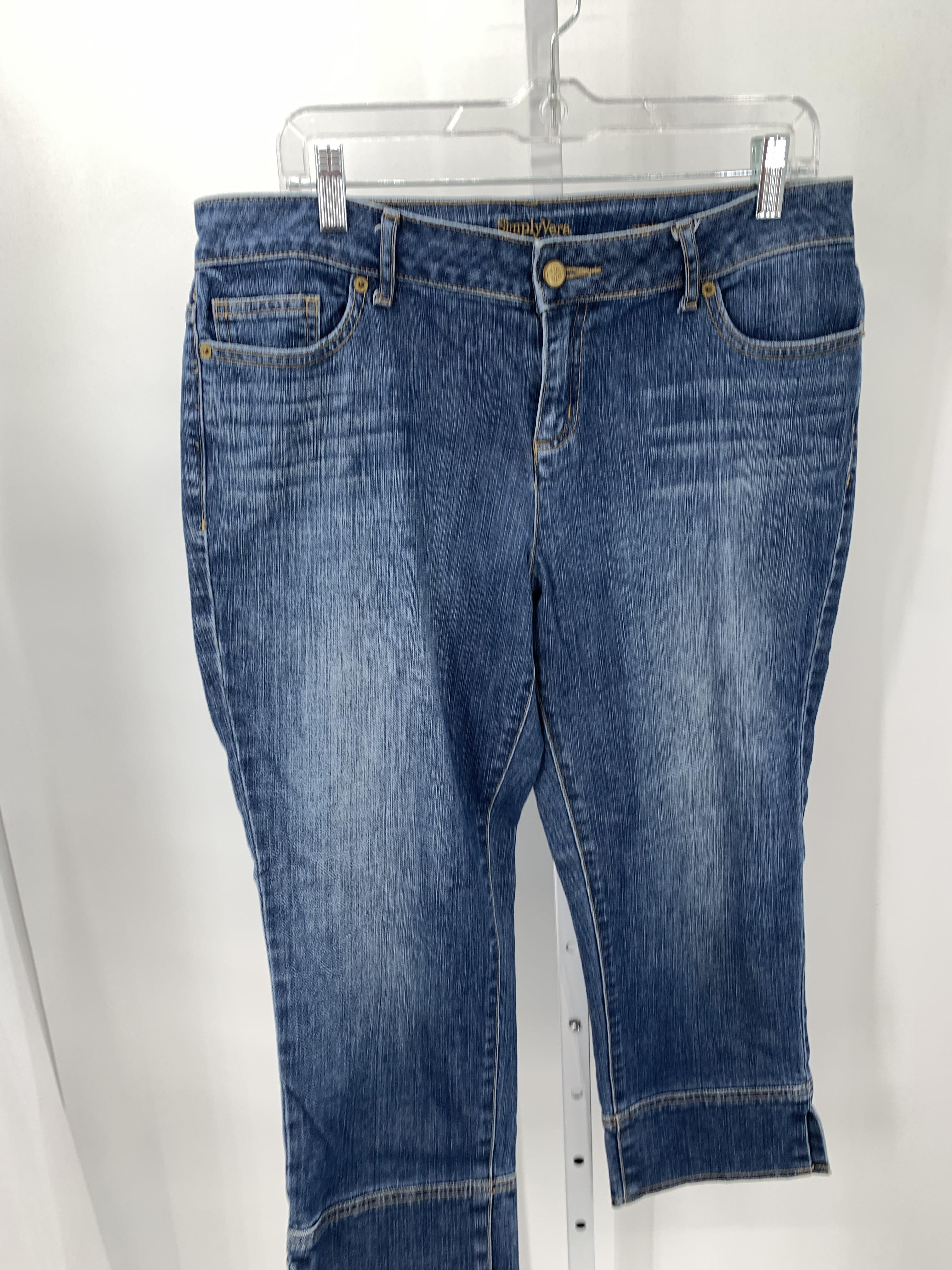 Vera Wang Size 12 Misses Cropped Jeans