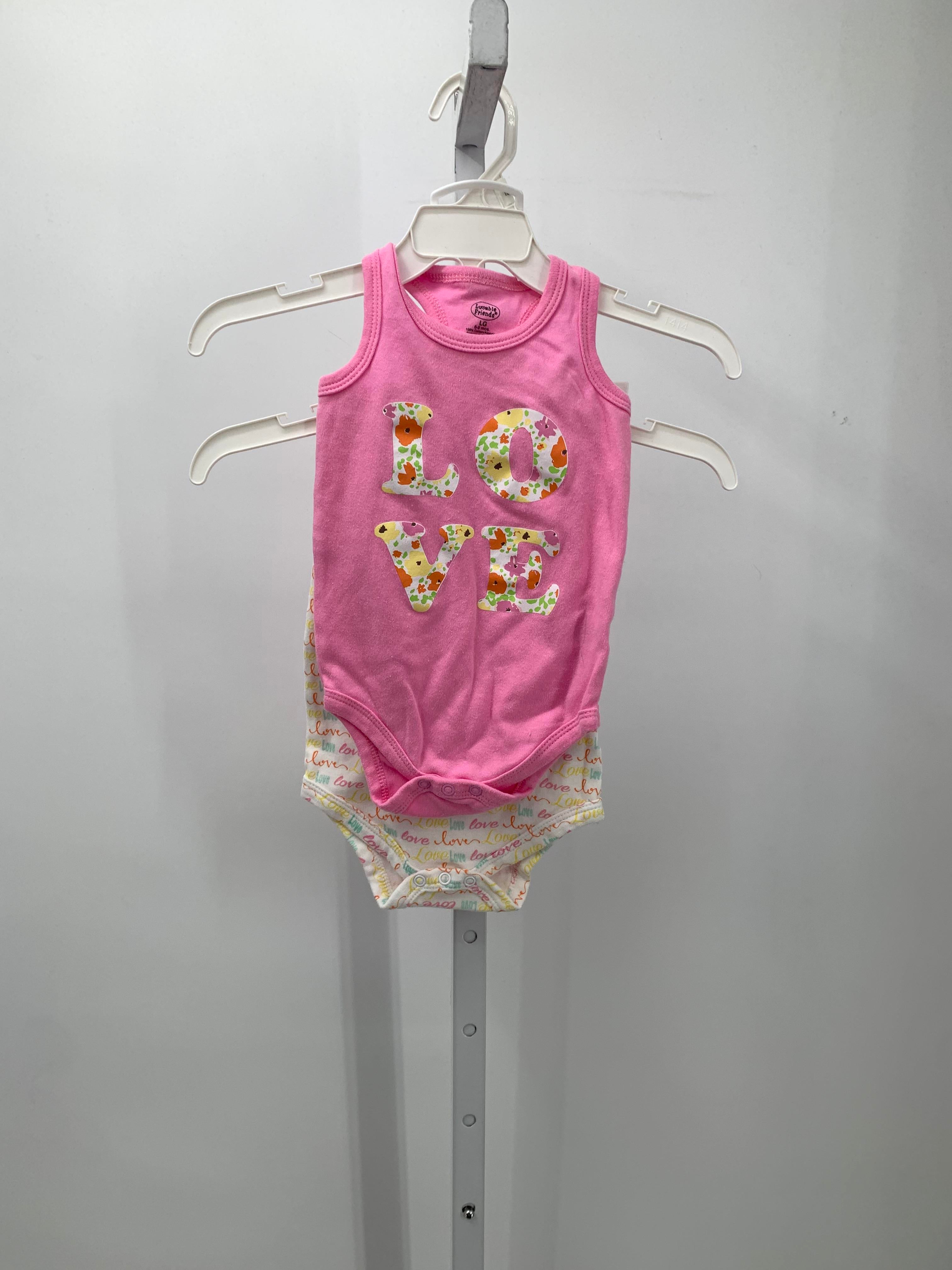 Luvable Friends Size 6-9 mon Girls 3 Pieces