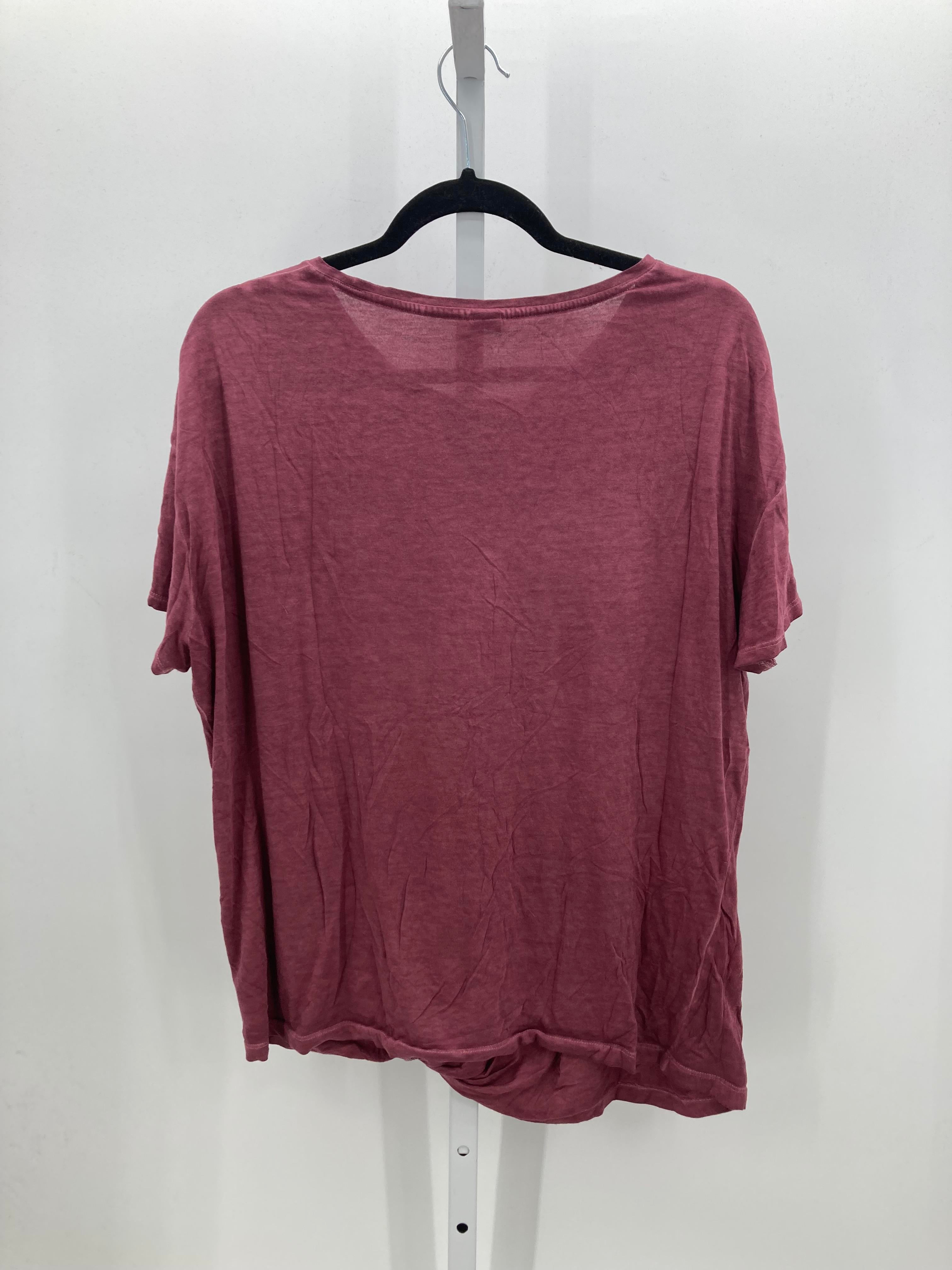 Old Navy Purple Size Large Maternity Short Sleeve Shirt