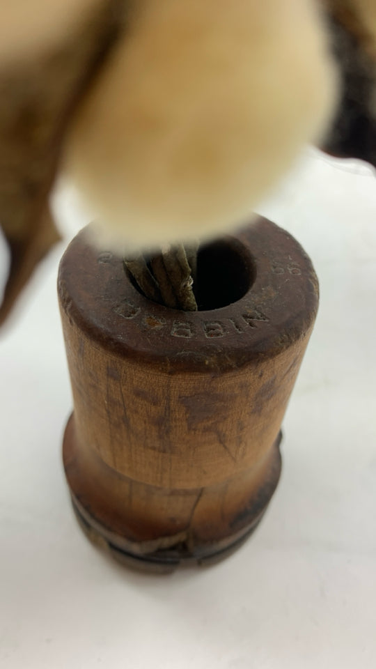 VTG DIXIE BOBBIN W/COTTON.
